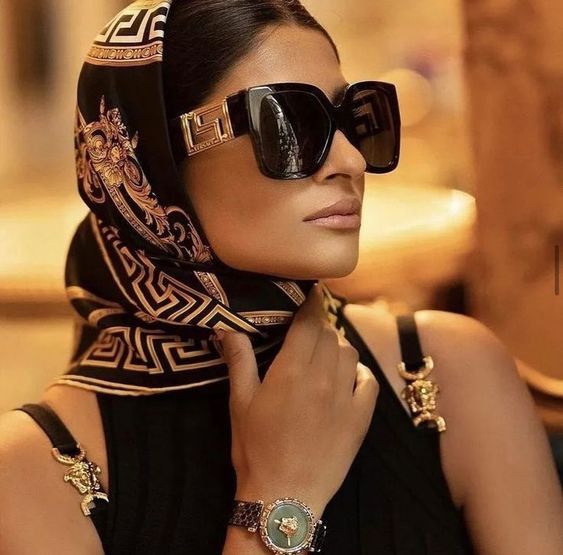 Versace Versace VE4402 GB1/87 Sunglasses Black Square Frame Size ONE SIZE - 12 Thumbnail