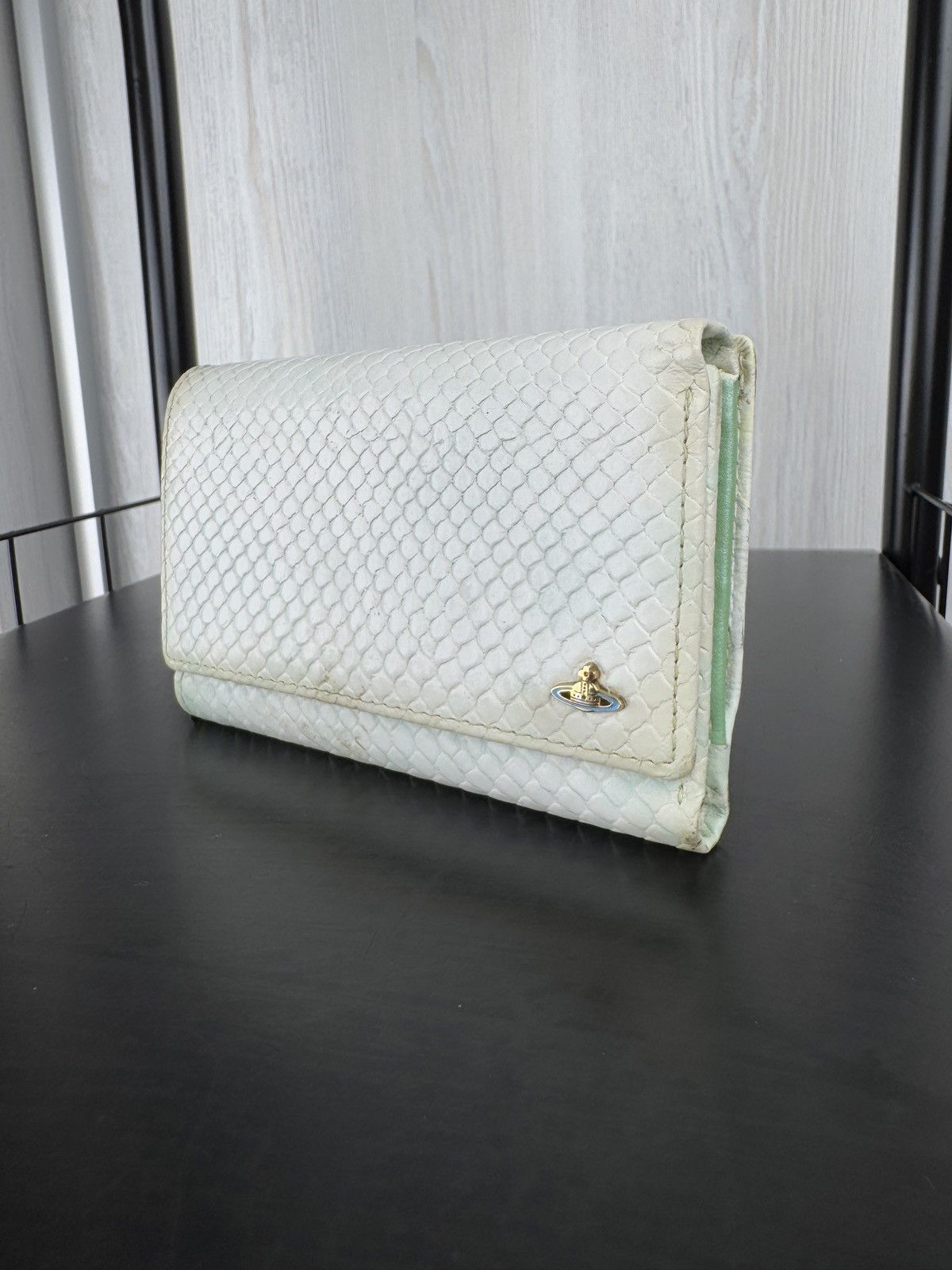 Vivienne Westwood Vivienne Westwood white green small wallet Size ONE SIZE - 4 Thumbnail