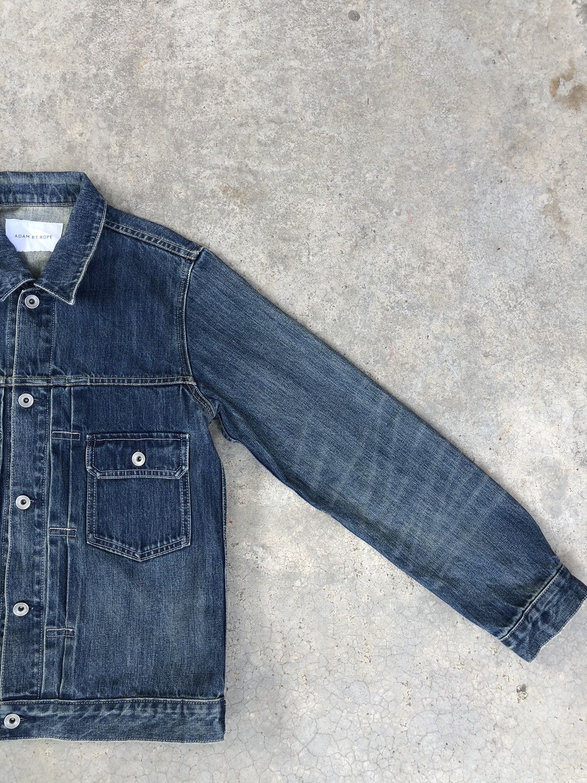 ADAM ET ROPE Type 1 Denim Jacket Distressed Denim Size US M / EU 48-50 / 2 - 5 Thumbnail