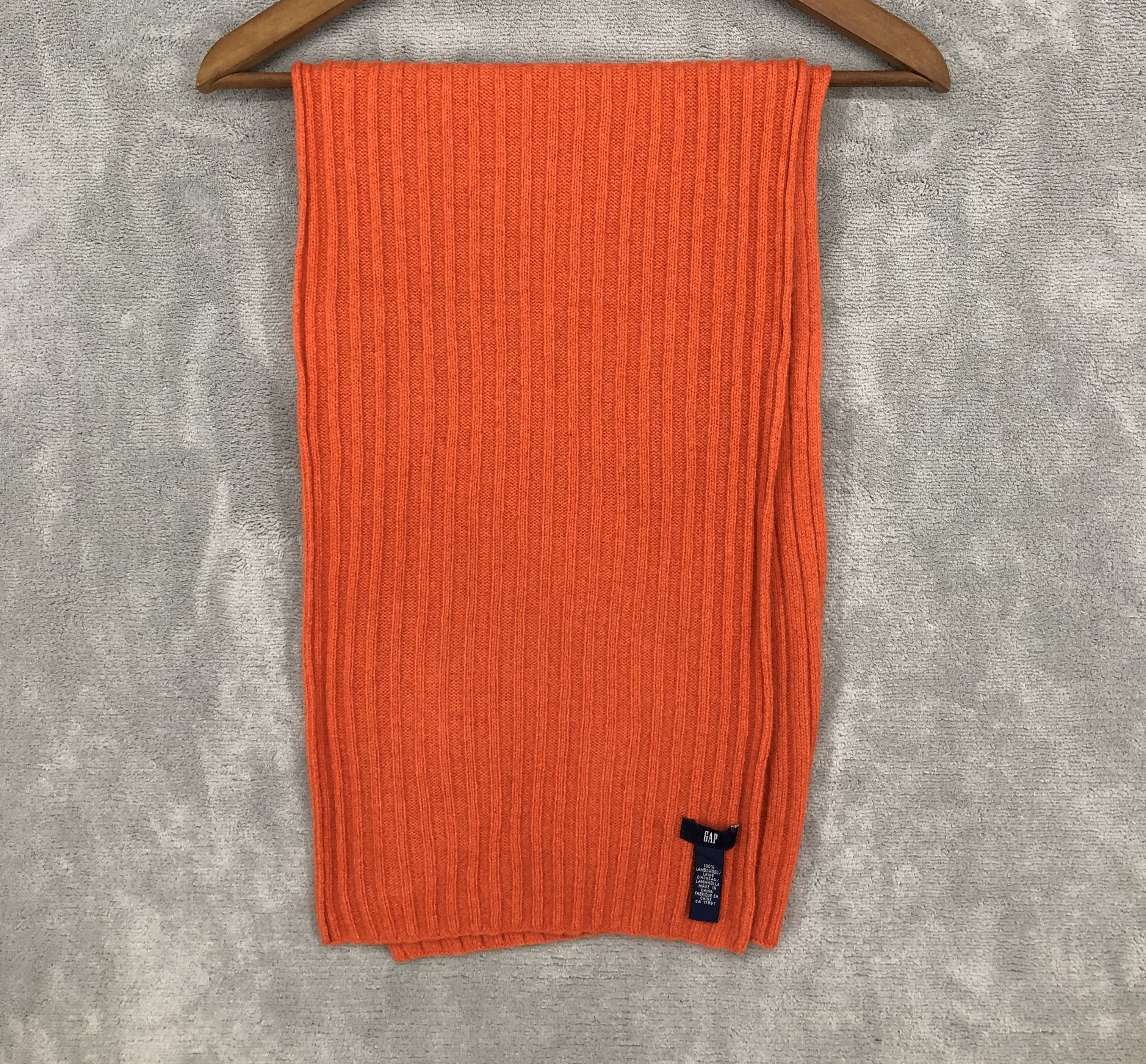 image of Gap Lambswool Scarf Muffler in Orange, Men's