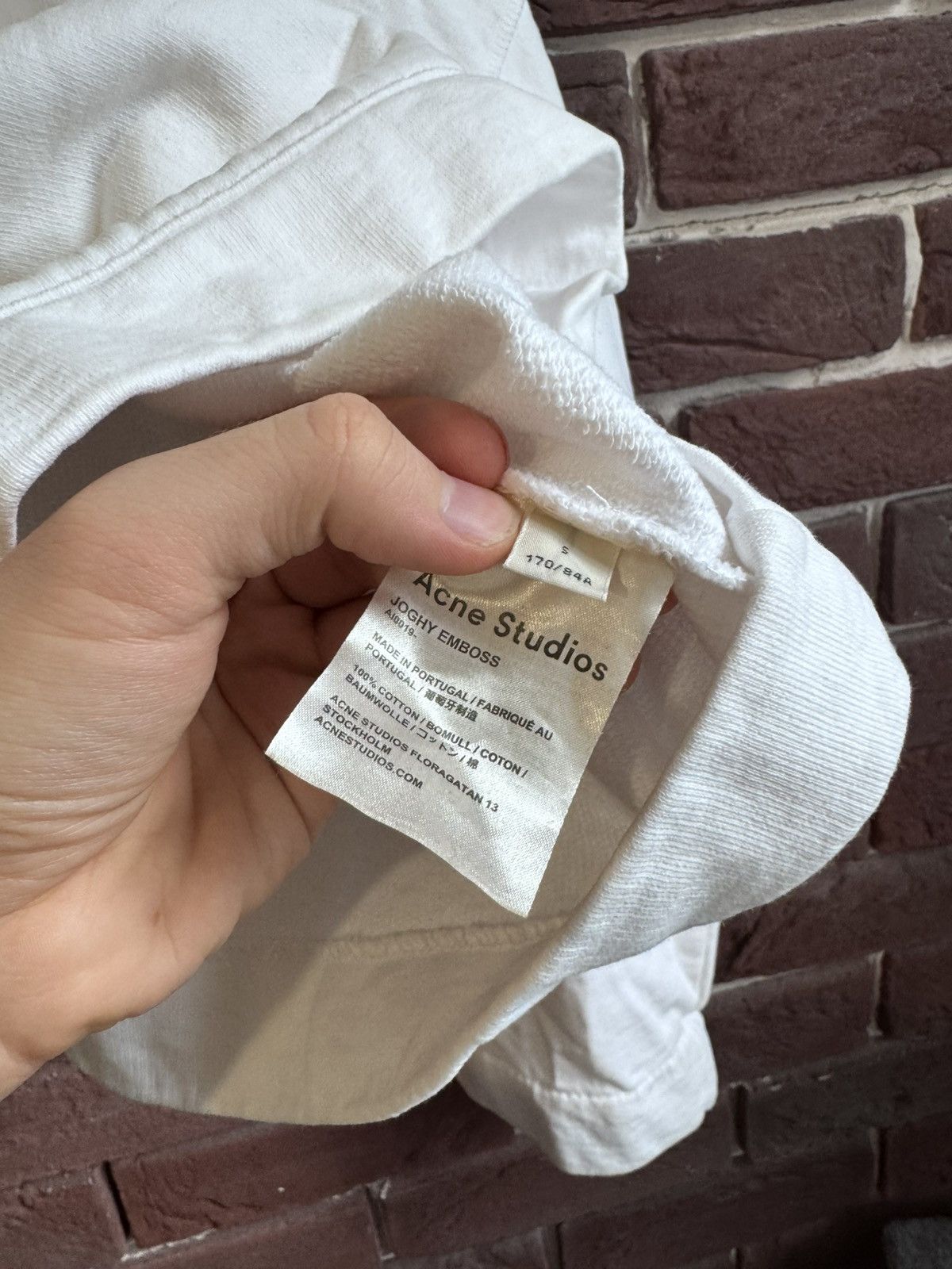 Acne Studios Acne Studios Hoodie Cropped Boxy Fit Streetwear S White Size US S / EU 44-46 / 1 - 9 Thumbnail