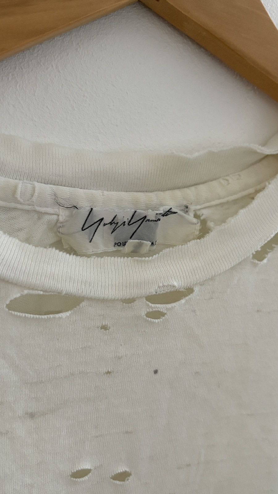 Yohji Yamamoto Vintage Eye Graphic T-Shirt THRASHED Size US M / EU 48-50 / 2 - 5 Thumbnail