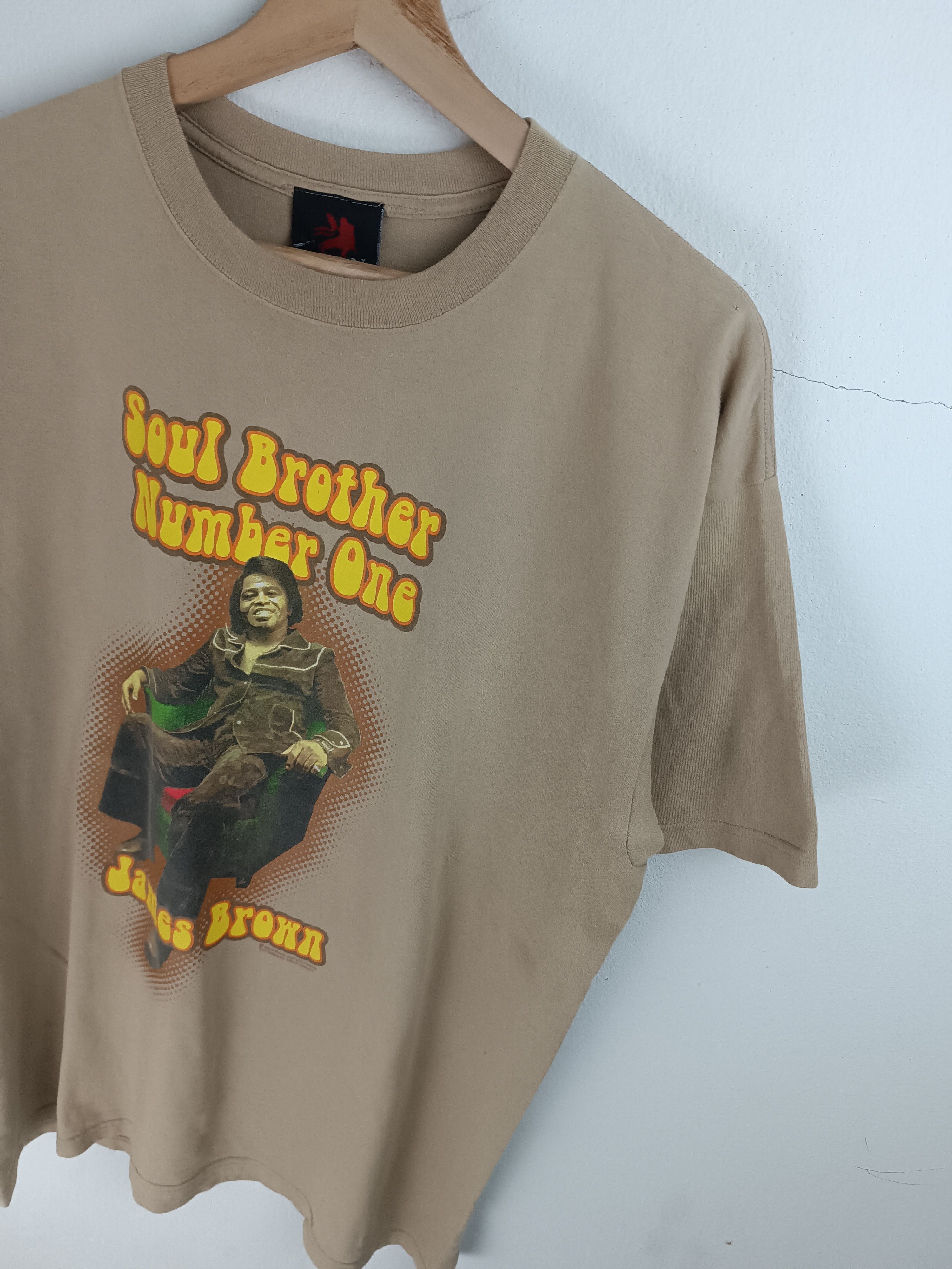Rap Tees VINTAGE 2000s JAMES BROWN SOUL BROTHER aretha stevie berry Size US L / EU 52-54 / 3 - 9 Thumbnail