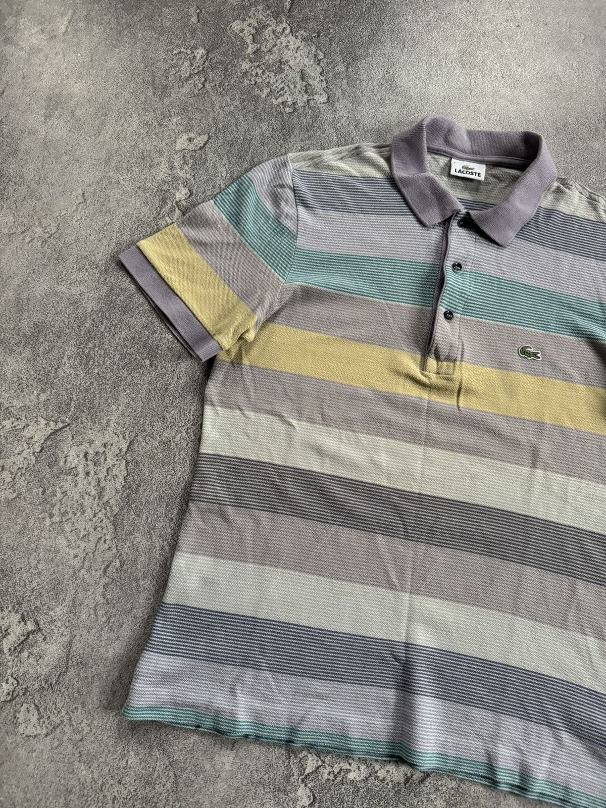 Lacoste Lacoste 3/size striped multicolour polo tee T-shirts casual Size US S / EU 44-46 / 1 - 9 Thumbnail