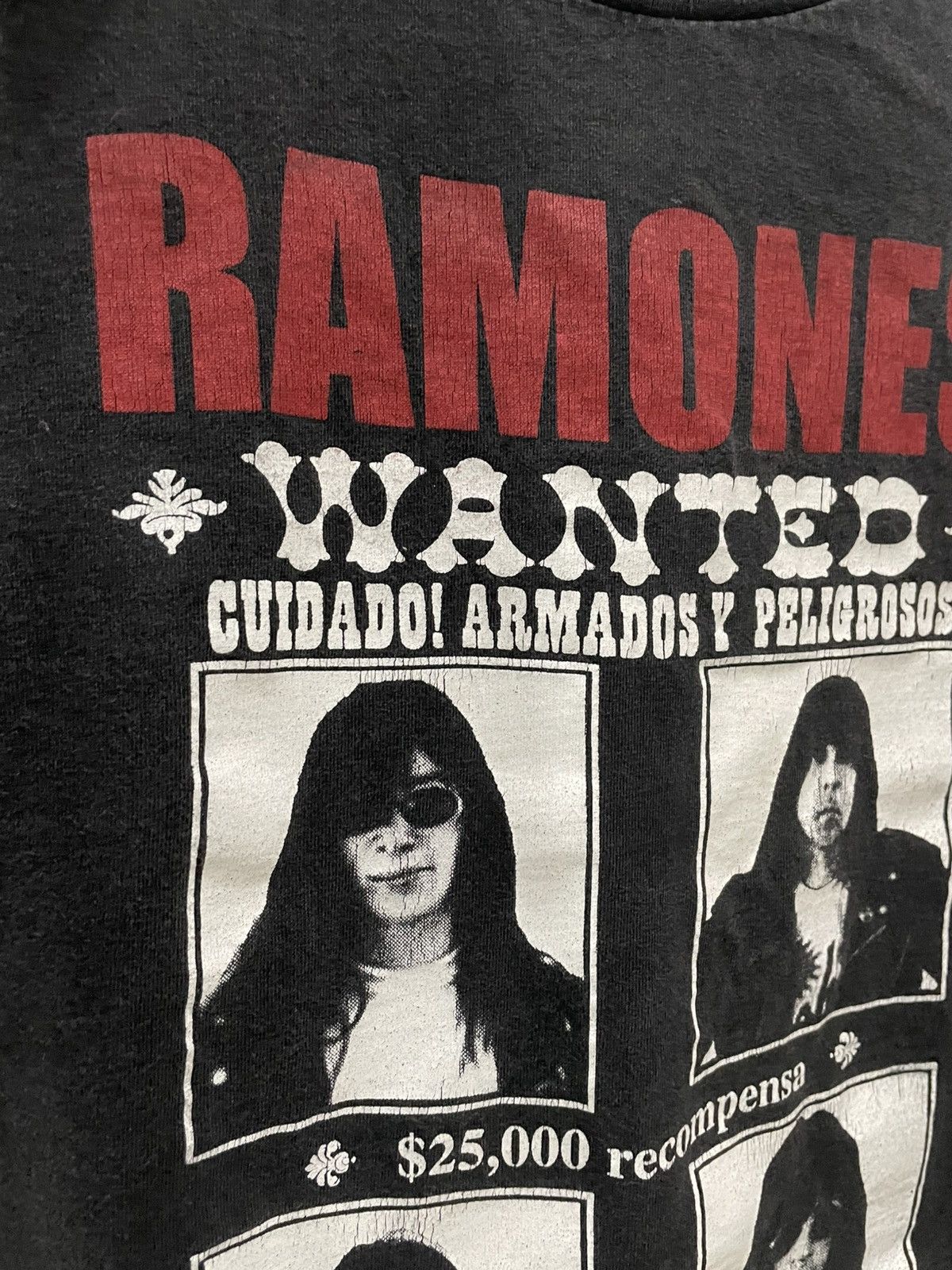 Band Tees Vintage The Ramones Line Up Mirror Print Size US L / EU 52-54 / 3 - 14 Thumbnail