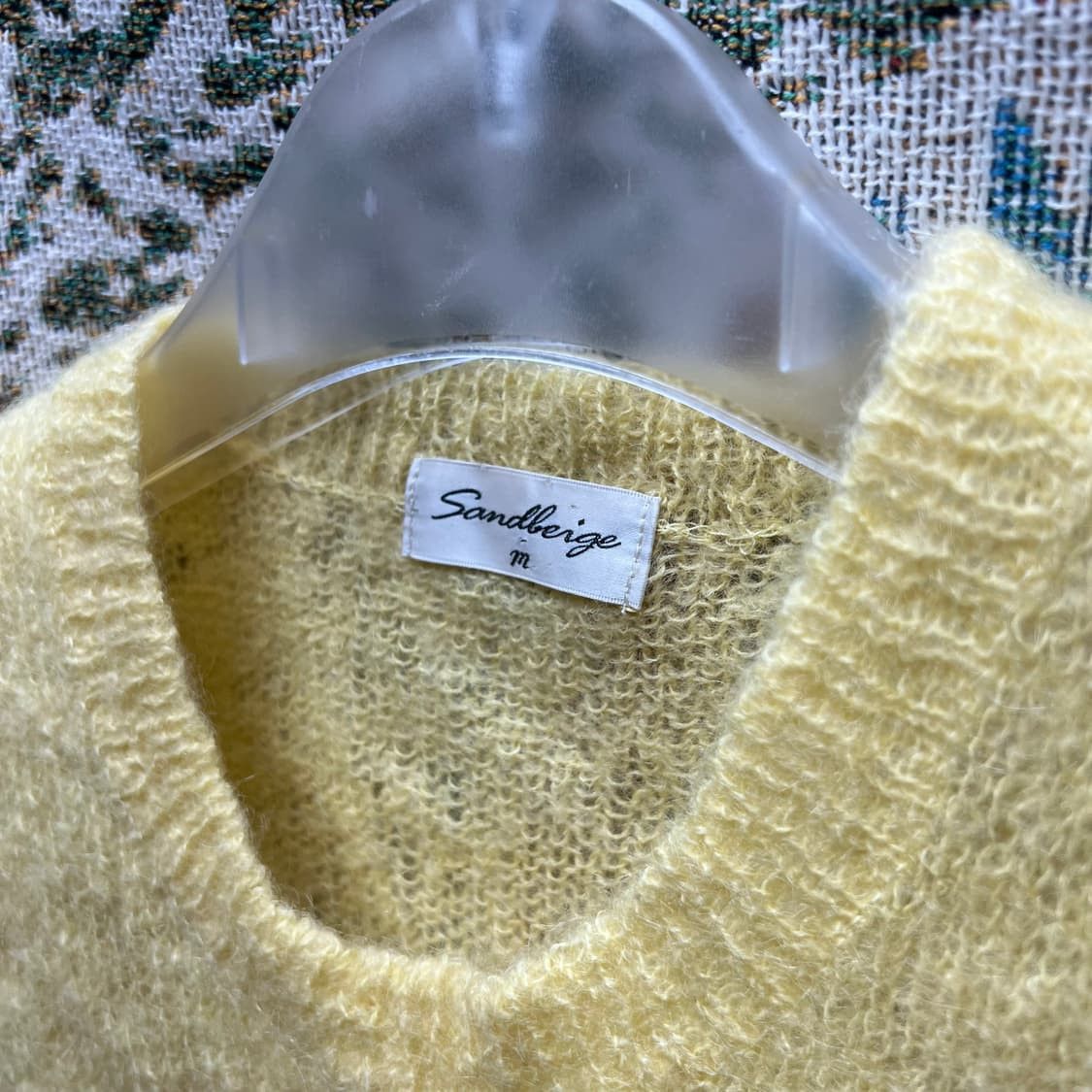 Japanese Brand Flower knit sleeveless yellow Size M / US 6-8 / IT 42-44 - 3 Thumbnail