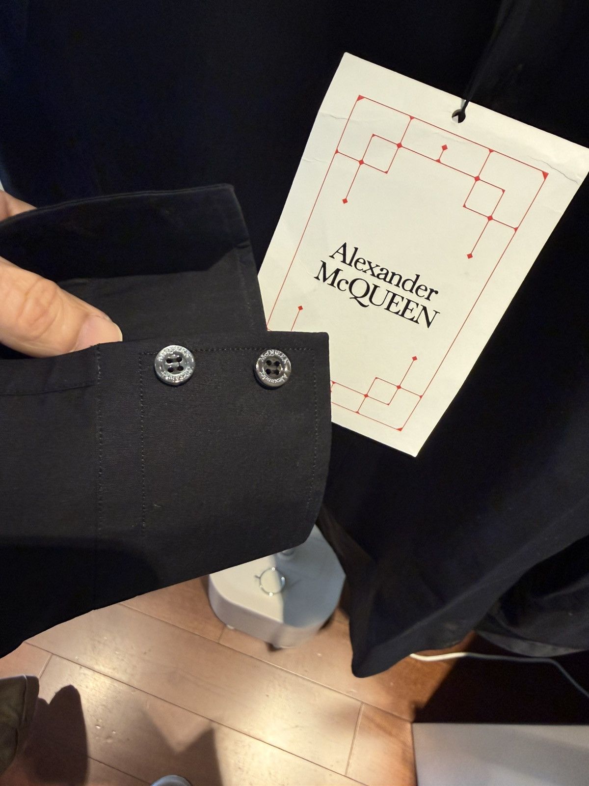 Alexander McQueen Harness cotton poplin shirt size 15++ Size US M / EU 48-50 / 2 - 11 Thumbnail
