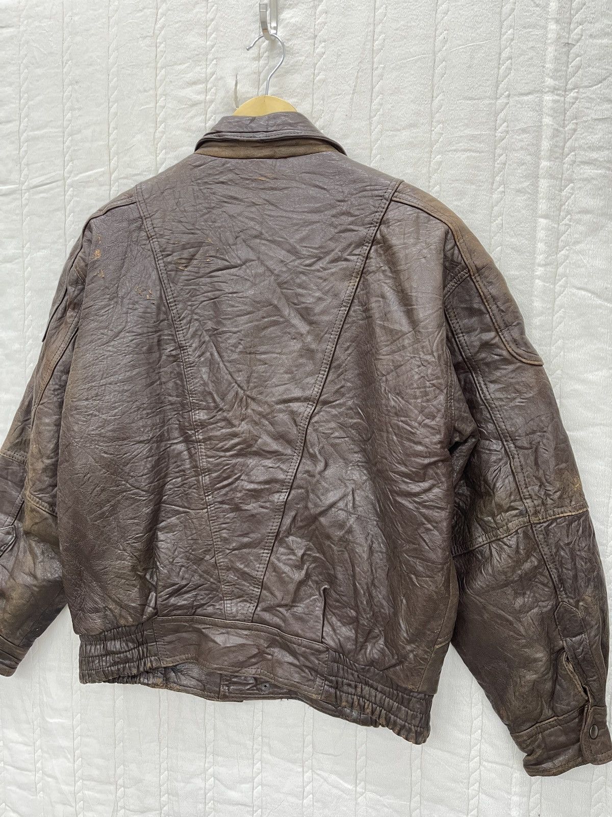 Genuine Leather × Vintage ARCHIVE🔥ROBO LEATHER JACKET Size US M / EU 48-50 / 2 - 6 Thumbnail