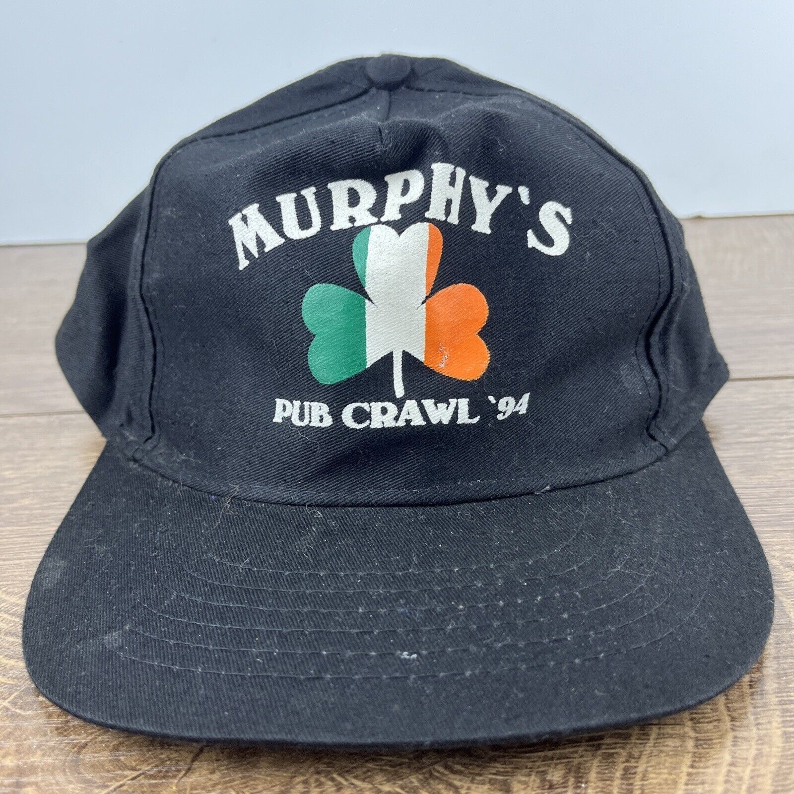 Other Murphys Hat Murphys Pub Crawl 1994 Black Hat Snapback Adjust Size ONE SIZE - 5 Thumbnail
