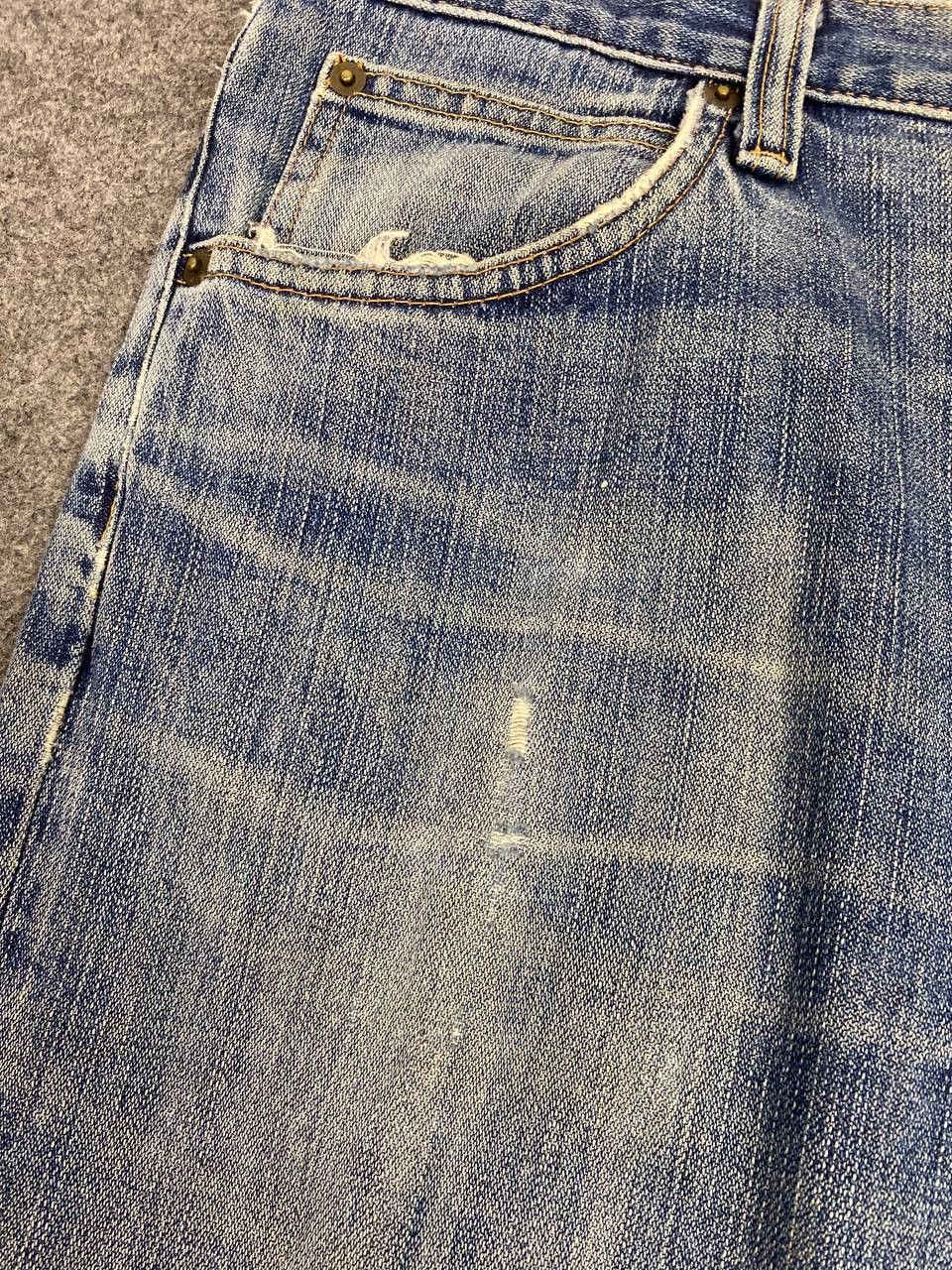 Vintage vintage wrangler distressed denim nice design Size US 34 / EU 50 - 13 Thumbnail