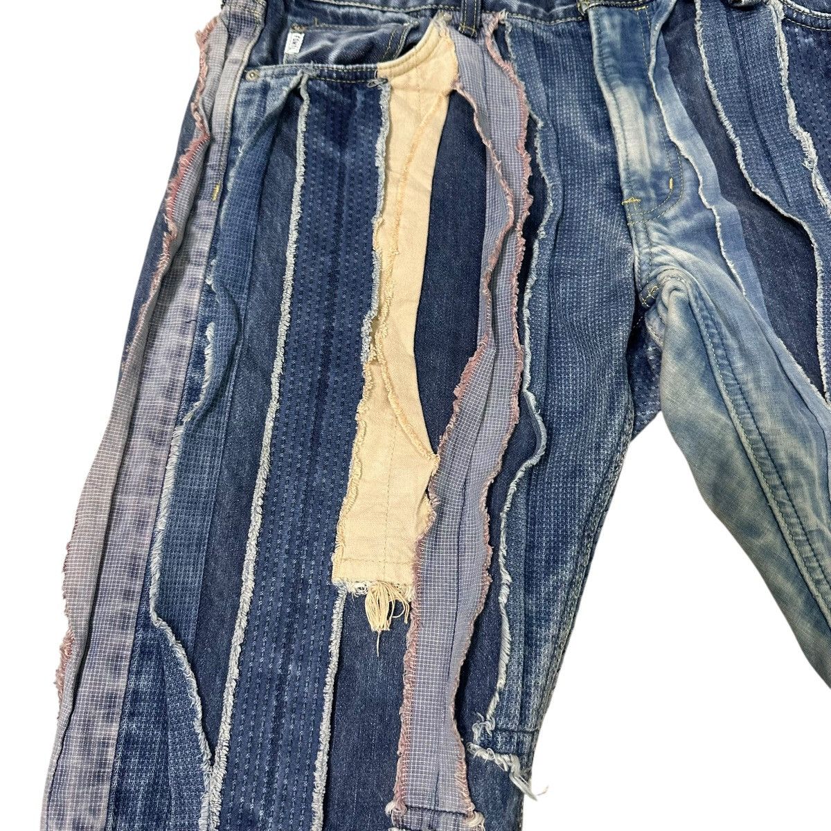 FDMTL FDMTL | Strip Patch Slimfit Selvedge Jeans Size US 35 - 8 Thumbnail