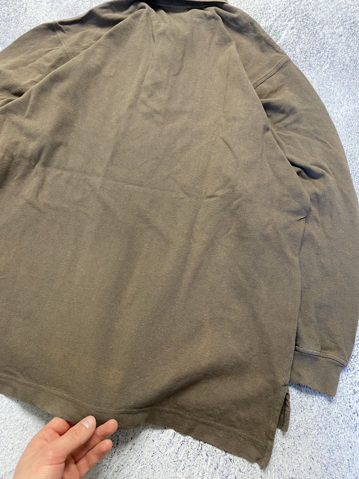 Nike × Vintage Vintage Nike Brown Rugby Longsleeve Shirt Swoosh Y2K Size US L / EU 52-54 / 3 - 13 Thumbnail