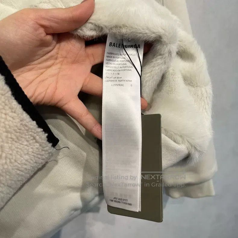 Balenciaga Balenciaga Fur collar embroidered logo zipper jacket Size US L / EU 52-54 / 3 - 4 Thumbnail