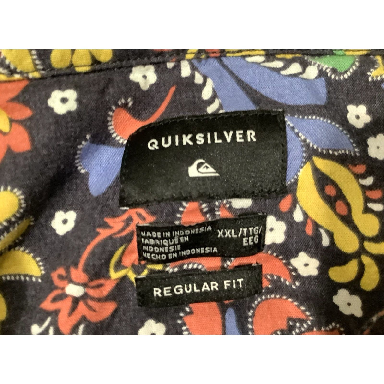 Quiksilver Quiksilver Shirt XXL Mens Floral Hawaiian Regular Fit Button Up Short Sleeve Size US XXL / EU 58 / 5 - 5 Thumbnail