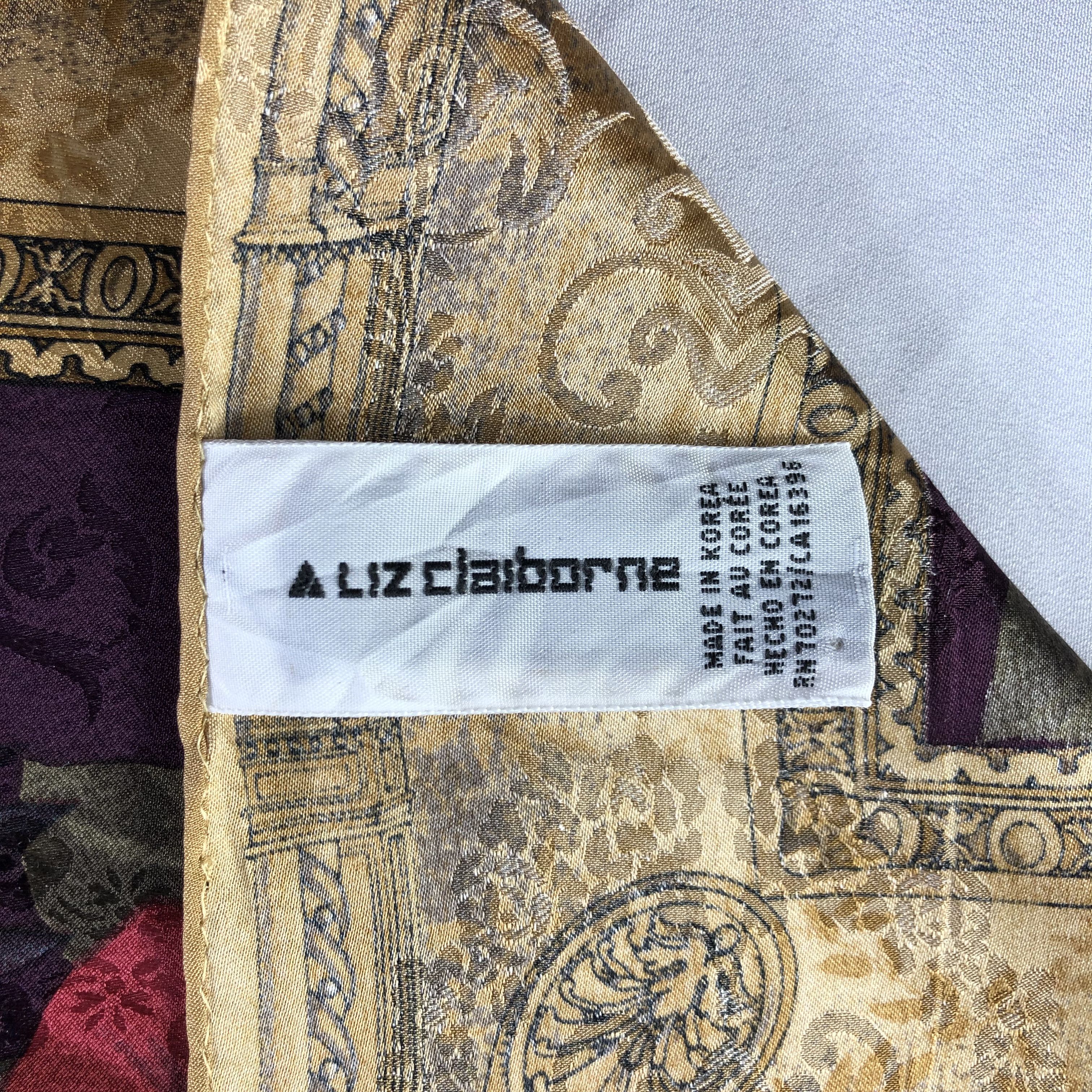 Vintage Vintage Liz Claiborne Silk Scarf Size ONE SIZE - 5 Thumbnail