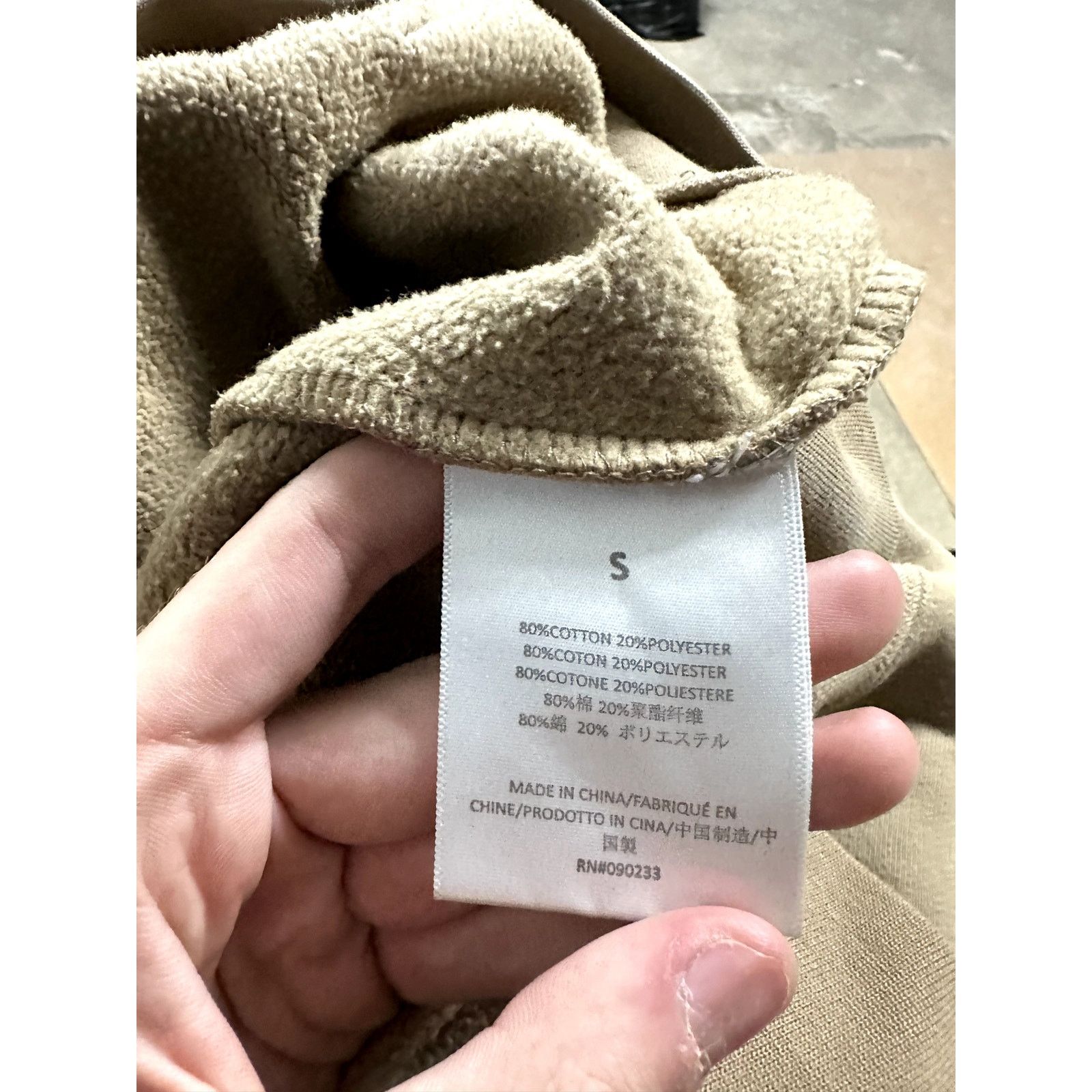 Essentials Essentials Hoodie Beige Used Small Size US S / EU 44-46 / 1 - 2 Thumbnail