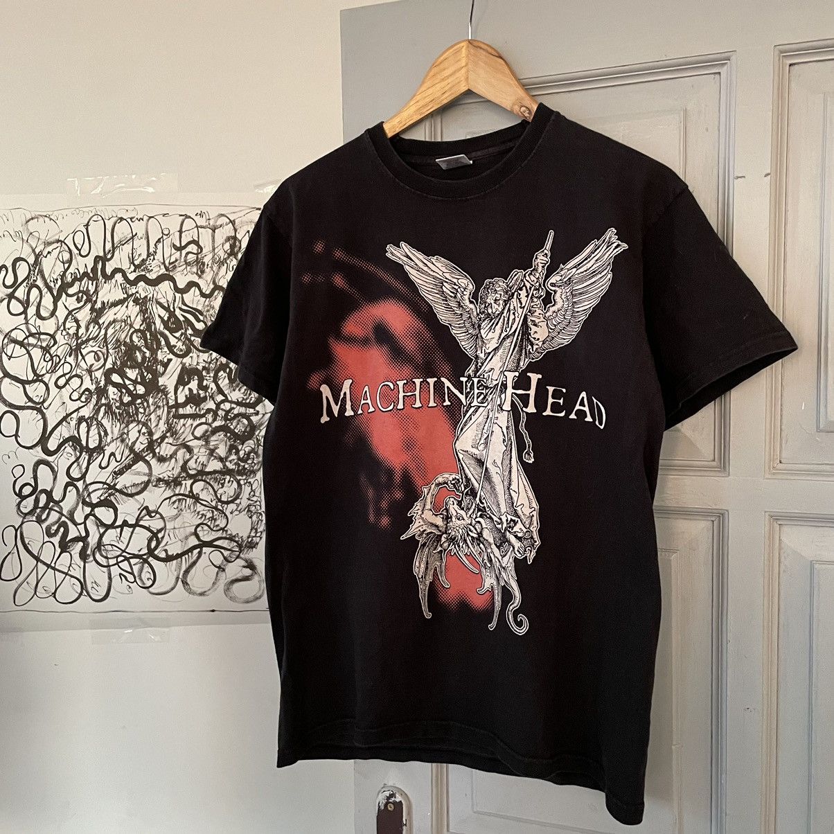Band Tees × Vintage Vintage Retro Machine Head t-shirt Size US L / EU 52-54 / 3 - 2 Thumbnail