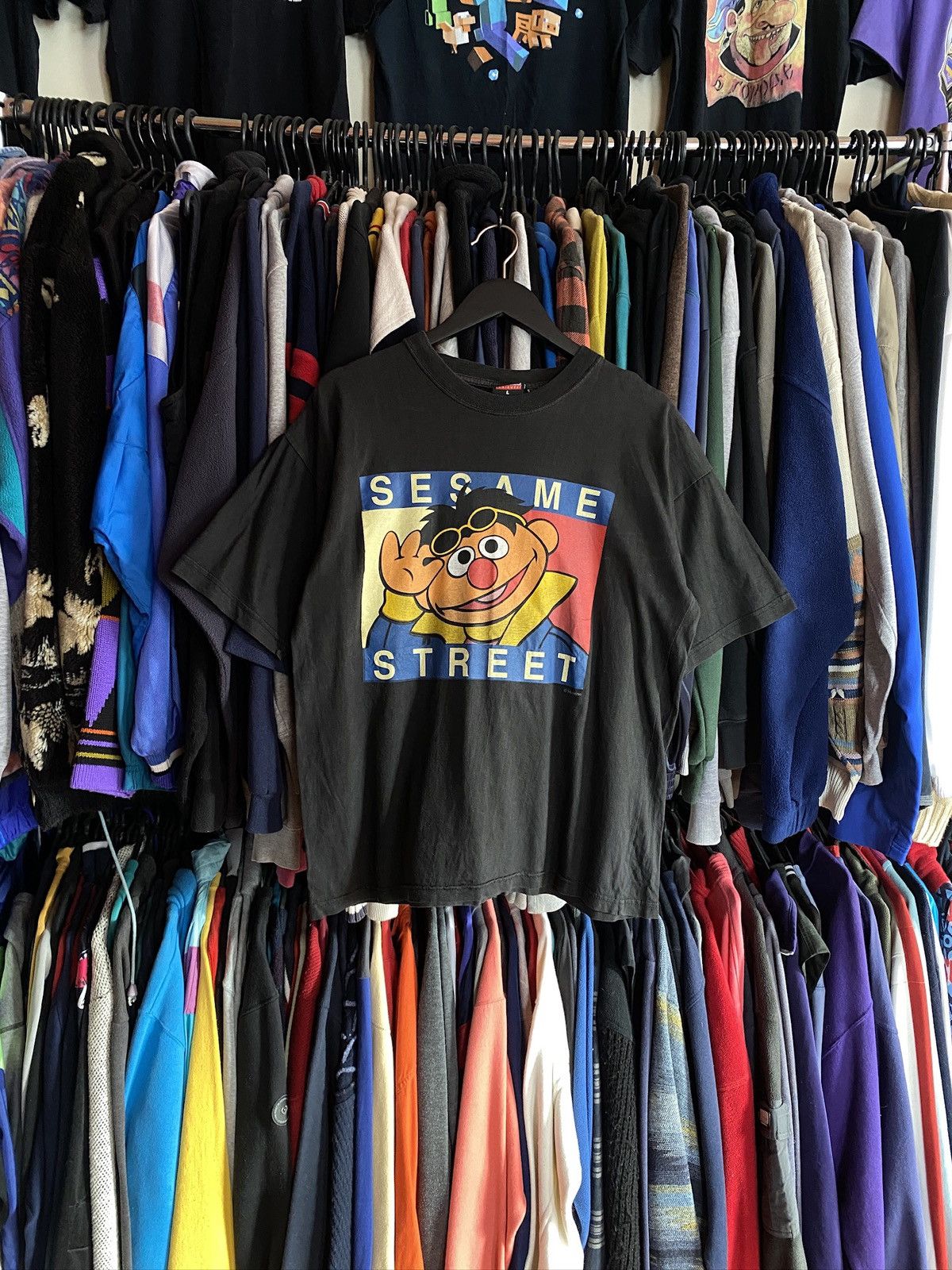 Vintage VINTAGE SESAME STREET FADED T-SHIRT 90s Size US L / EU 52-54 / 3 - 1 Thumbnail