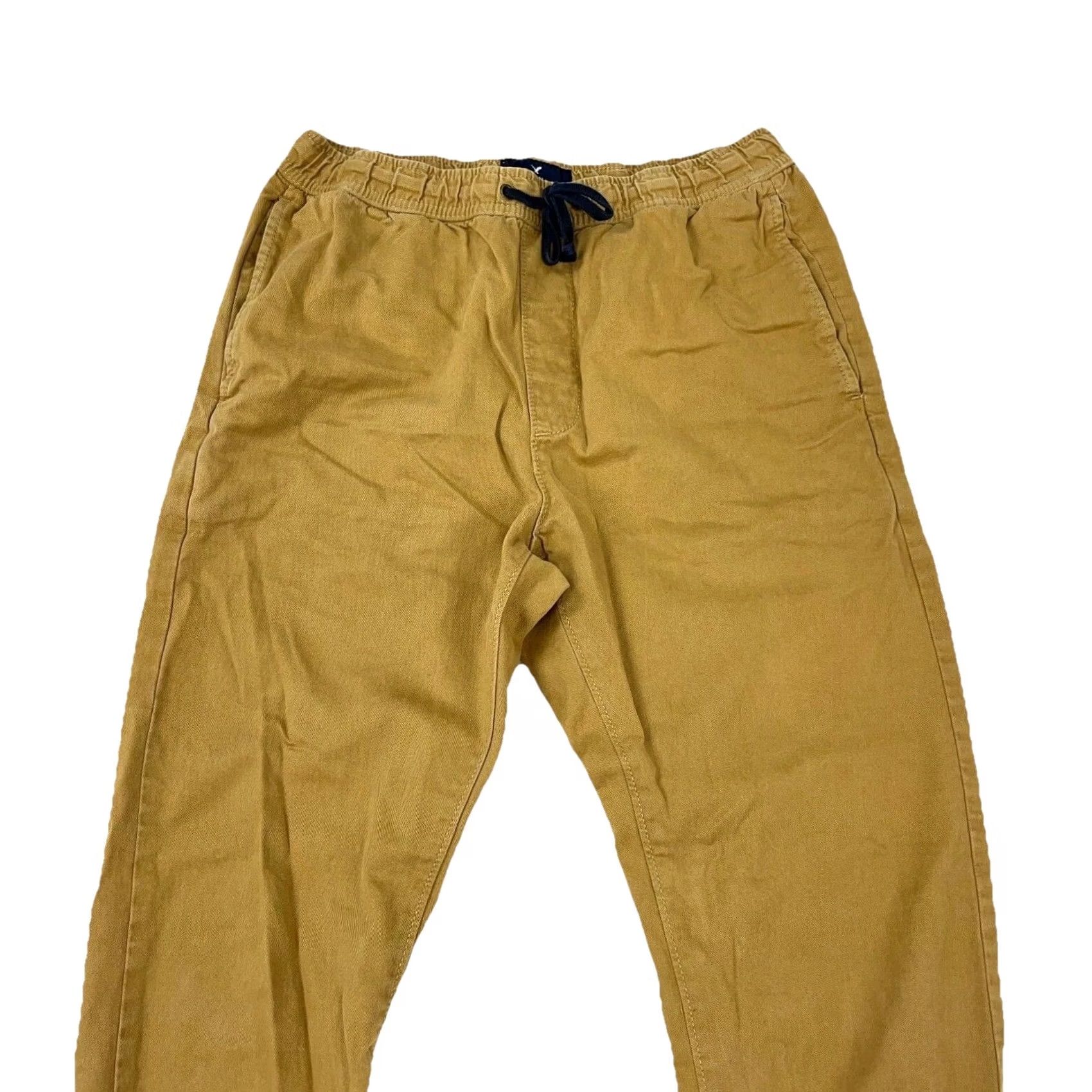 American Eagle Outfitters American Eagle Outfitters Pants Men Small Tan Brown Khaki Drawstring Joggers Tapered 27x27 Size US 29 - 4 Thumbnail