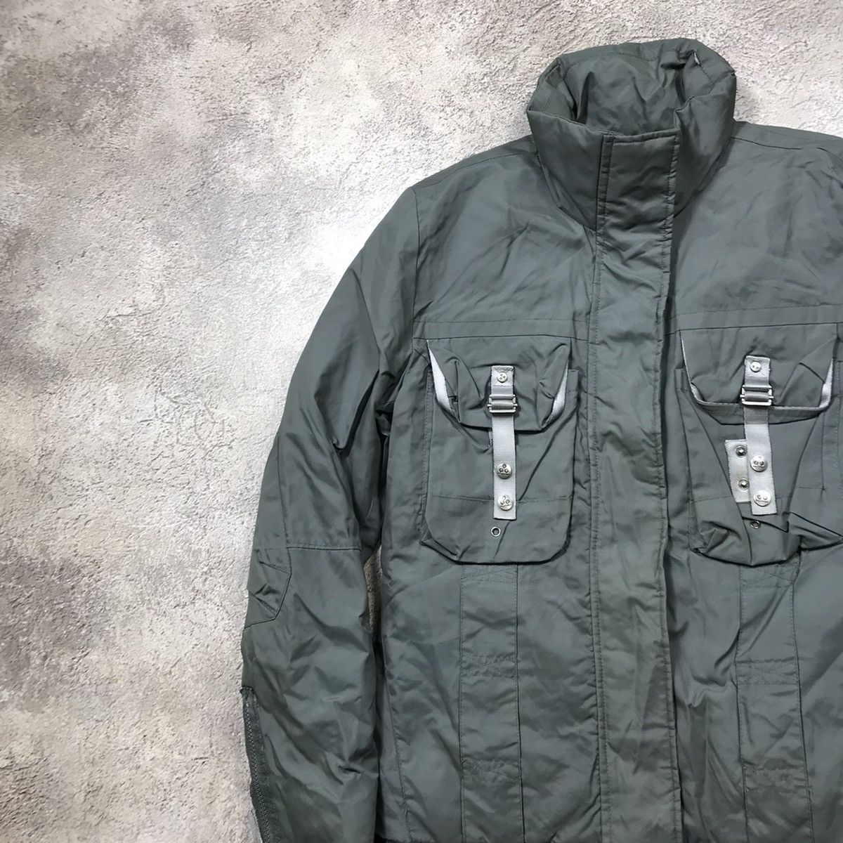 Vintage Vintage 90s Quilted Puffer Jacket Gorpcore Streetwear Grey L Size US L / EU 52-54 / 3 - 2 Thumbnail