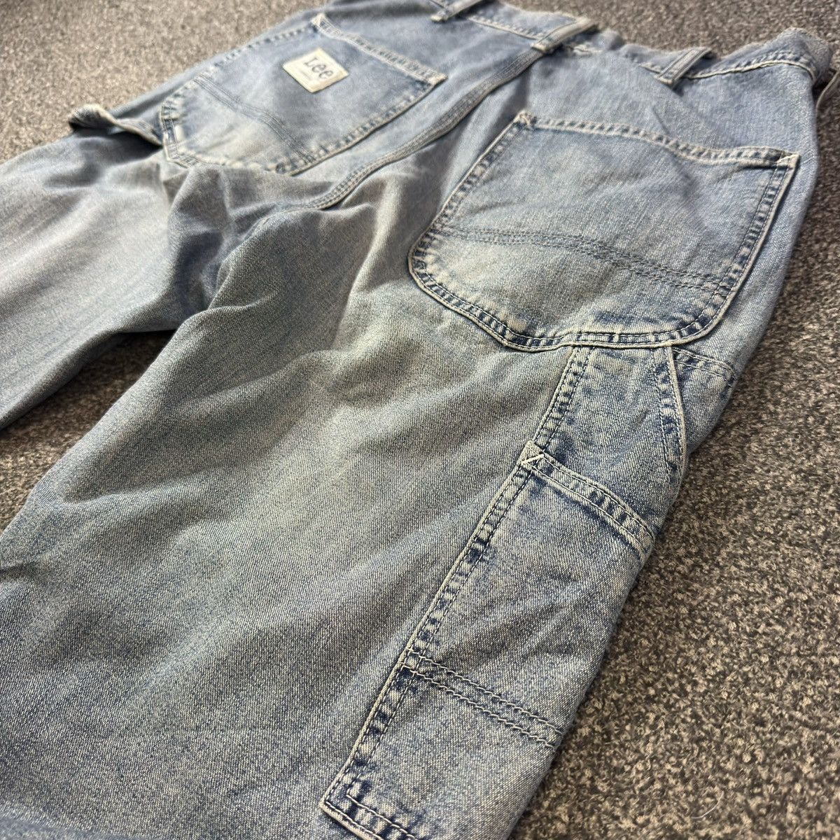 Lee Workwear Vintage 90s Lee Sanforized Carpenter Marbling Denim Size US 30 / EU 46 - 10 Thumbnail