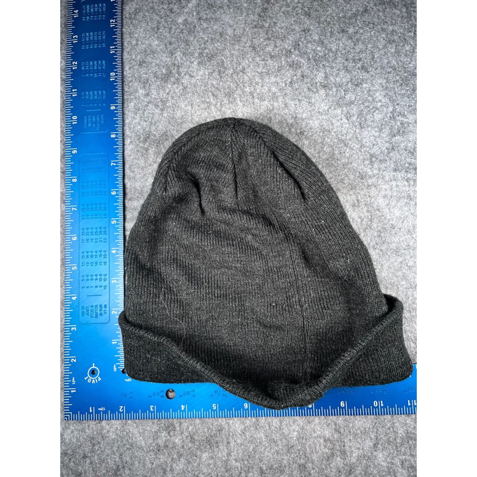 Vintage A-Lab Beanie Hat Adult One Size Gray Knit Acrylic Embroidered Heart Ski Theme Womens Size ONE SIZE - 4 Thumbnail
