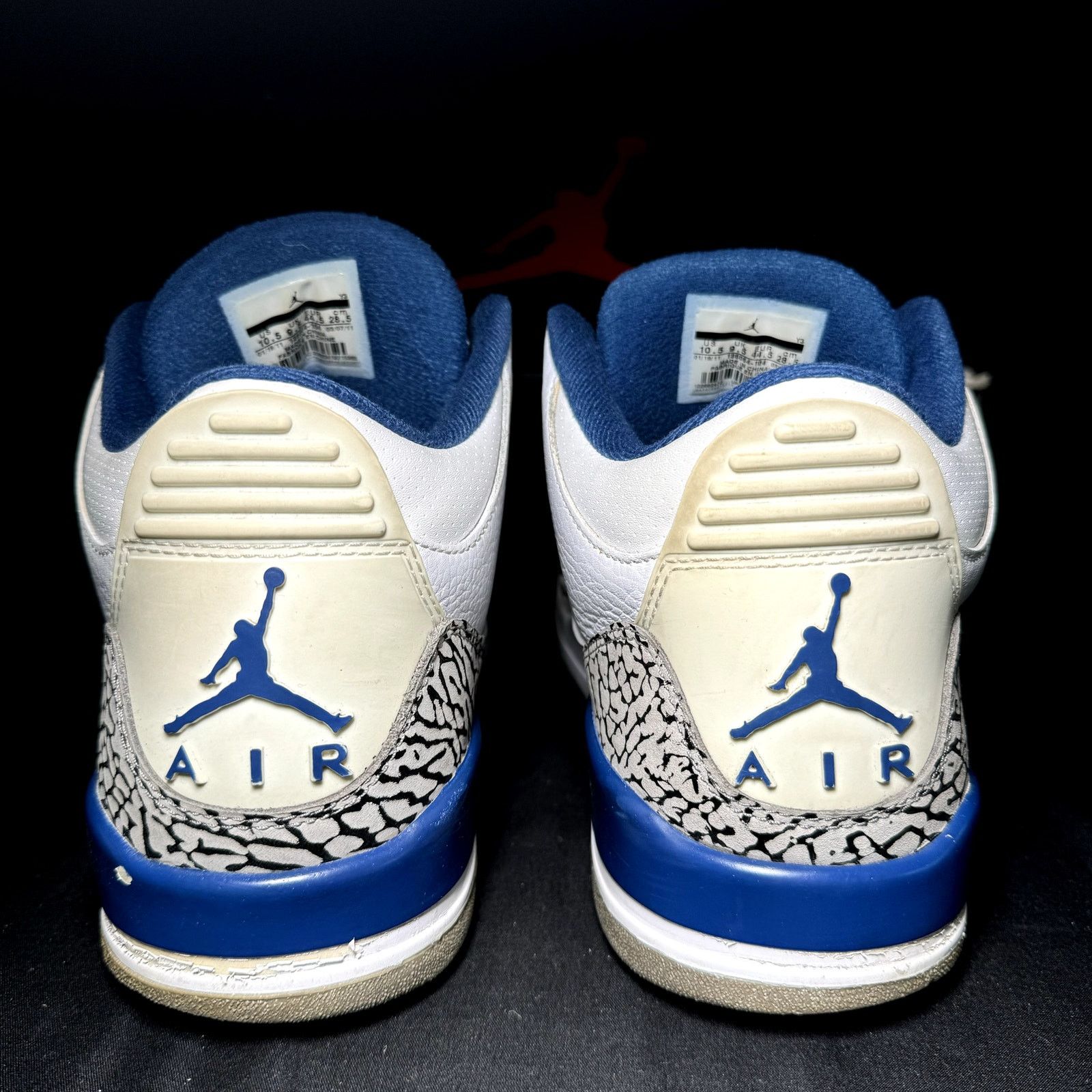 Jordan Brand × Nike Size 10.5 - Air Jordan 3 Retro True Blue 2011 Men's Shoes Size US 10.5 / EU 43-44 - 5 Thumbnail