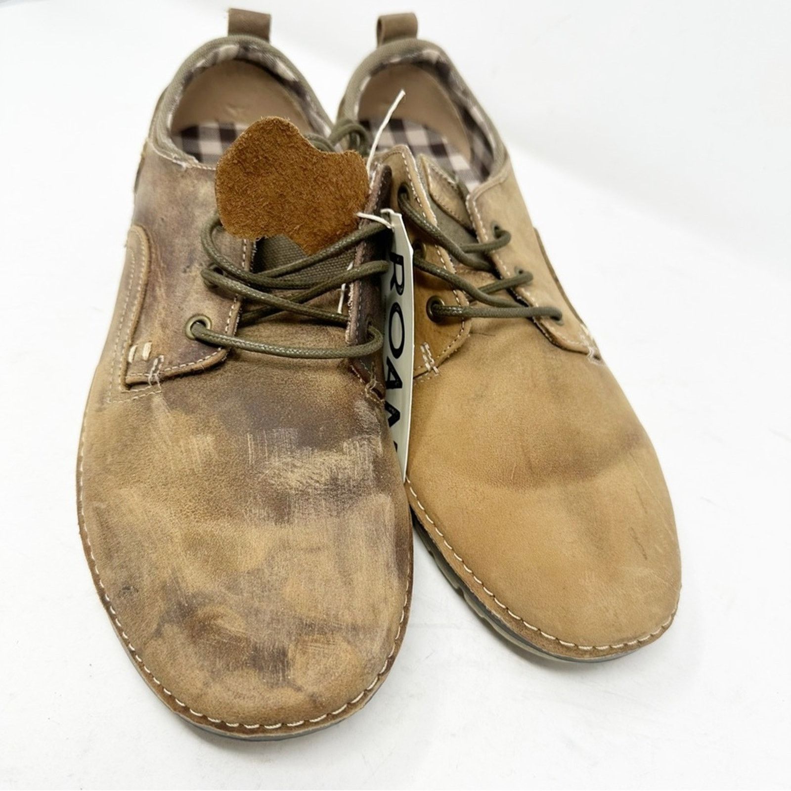 Bed Stu ROAN by BED STU Arlo Men's Leather Distressed Oxfords NWT Size US 10.5 / EU 43-44 - 1 Thumbnail