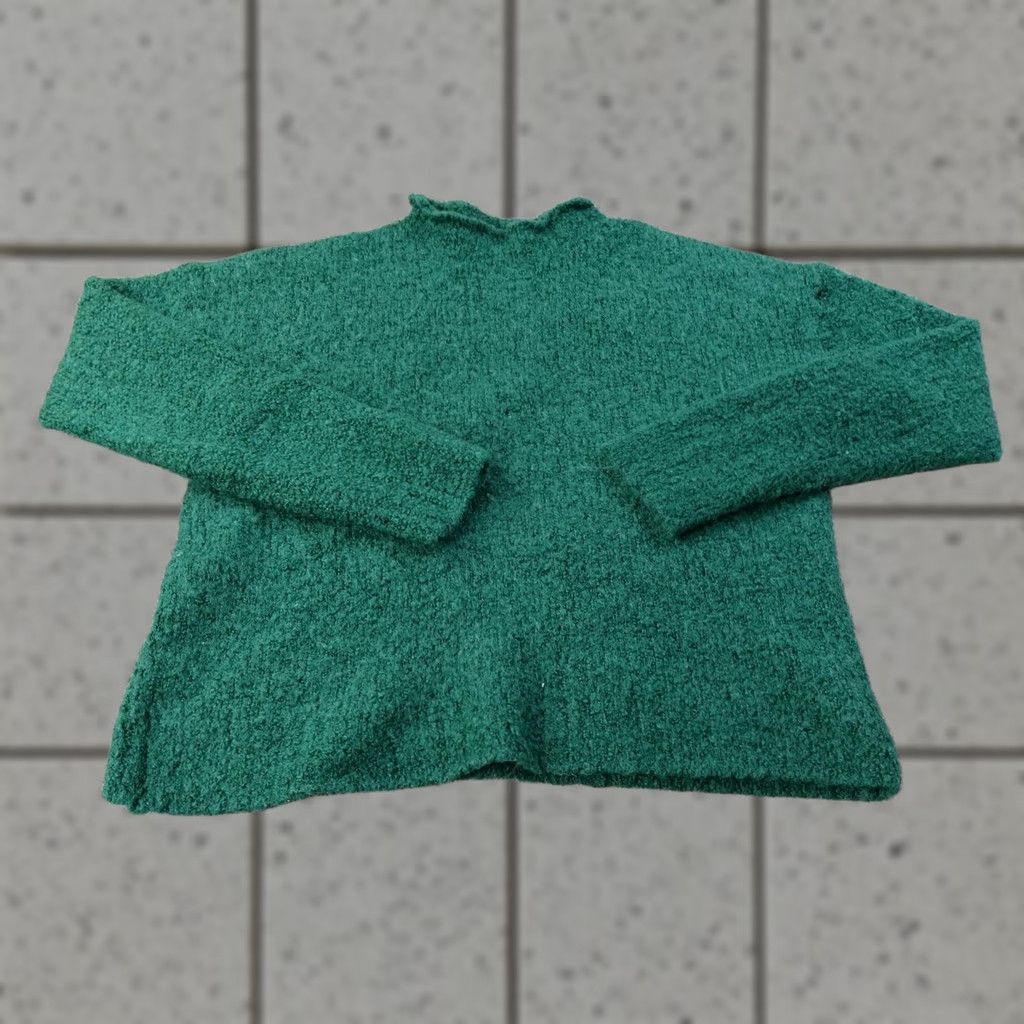 J.Crew J.CREW Sweater Womens M Green Alpaca Wool Blend Roll Neck Chunky Pullover Cozy Knit Mock Neck Long Sleeve Casual Winter Size M / US 6-8 / IT 42-44 - 1 Thumbnail