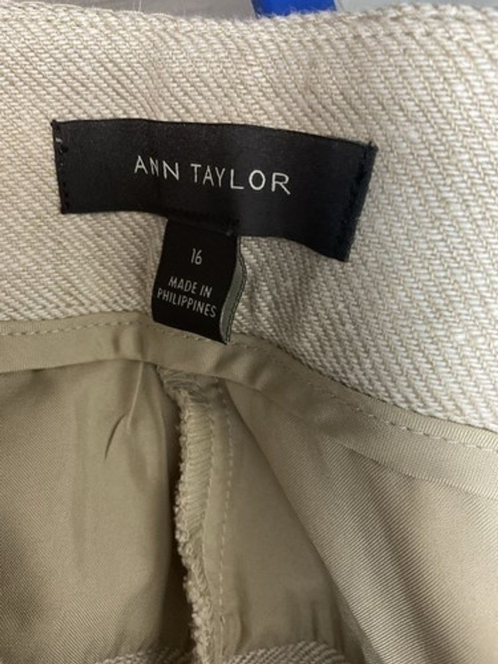 Ann Taylor NWT Ann Taylor Tan Sailor Beachy The Wide Leg Pants Women 16 Size 38" / US 16 / IT 52 - 2 Thumbnail
