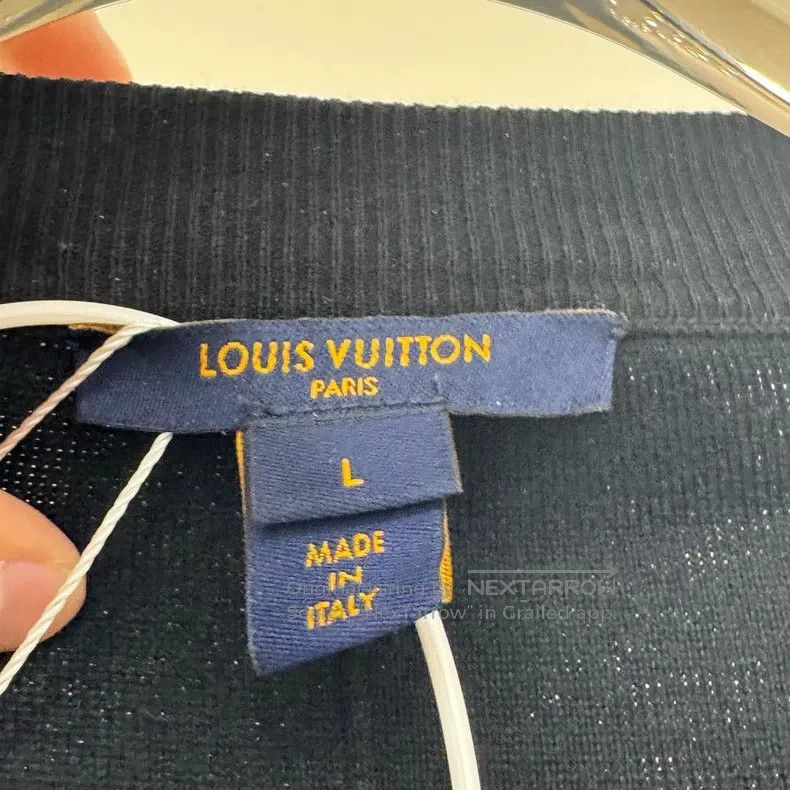 Louis Vuitton Louis Vuitton Black leather logo cardigan jacket Size L / US 10 / IT 46 - 3 Thumbnail