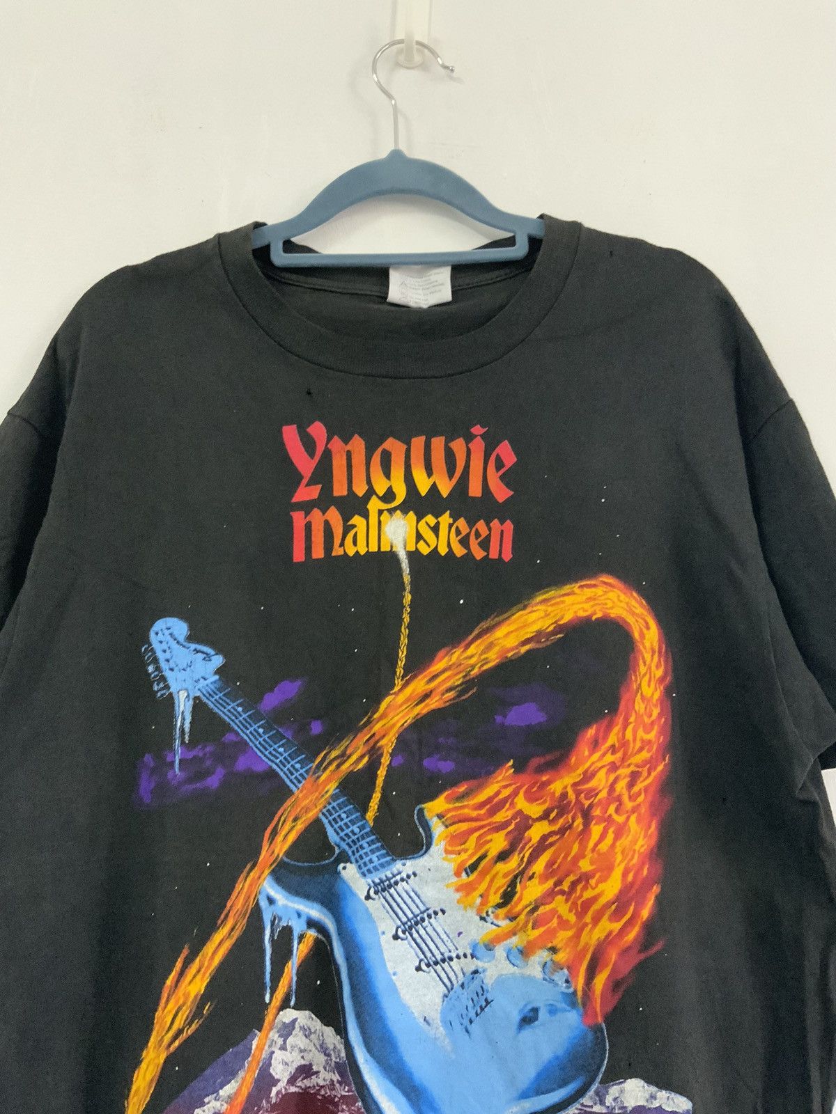 Band Tees Vintage Yngwie Malmsteen Fire & Ice Tour 1992 Tee Size US M / EU 48-50 / 2 - 5 Thumbnail