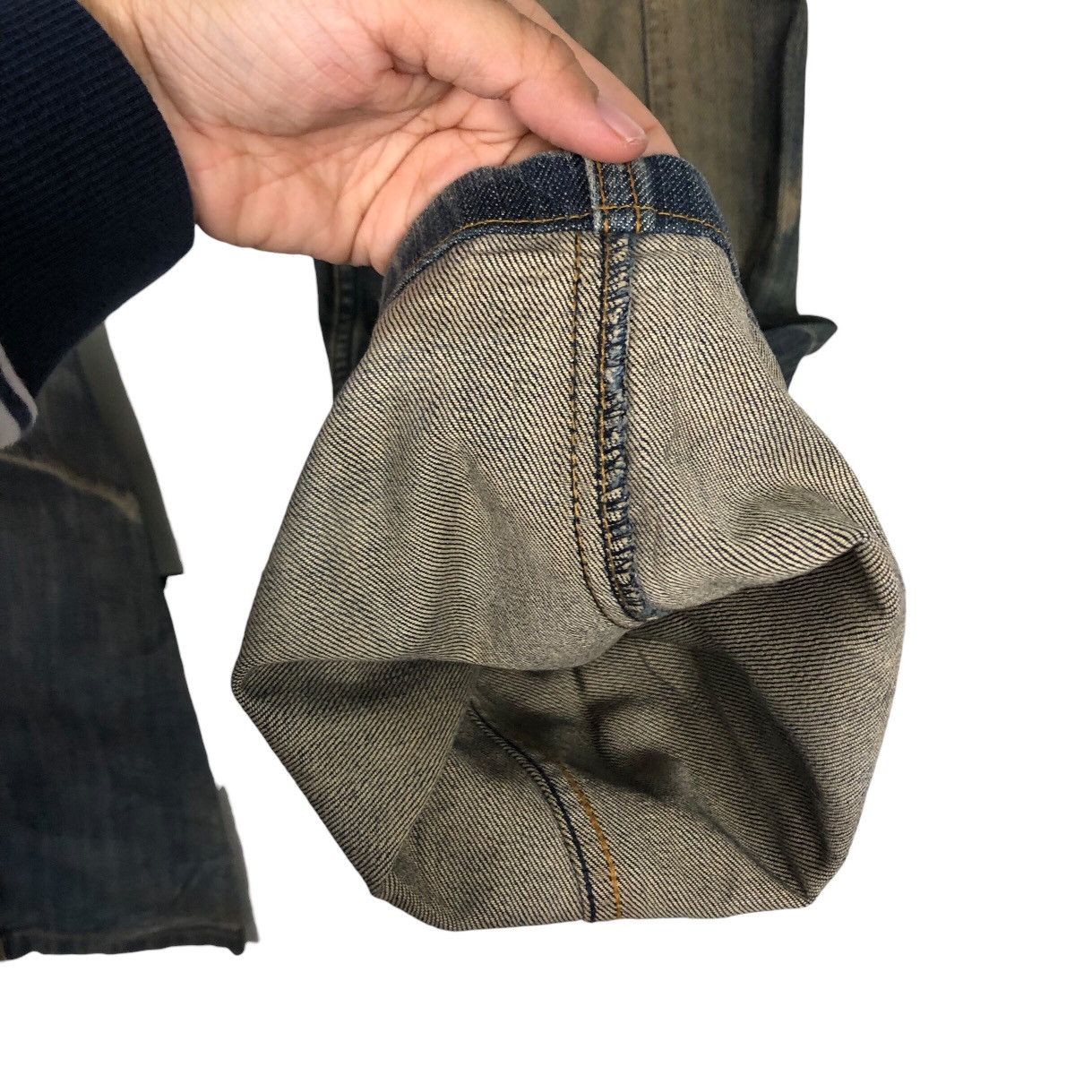 Japanese Brand Monsieur Nicole Vintage Distressed Denim Rare Fade Size 34" / US 12 / IT 48 - 16 Thumbnail
