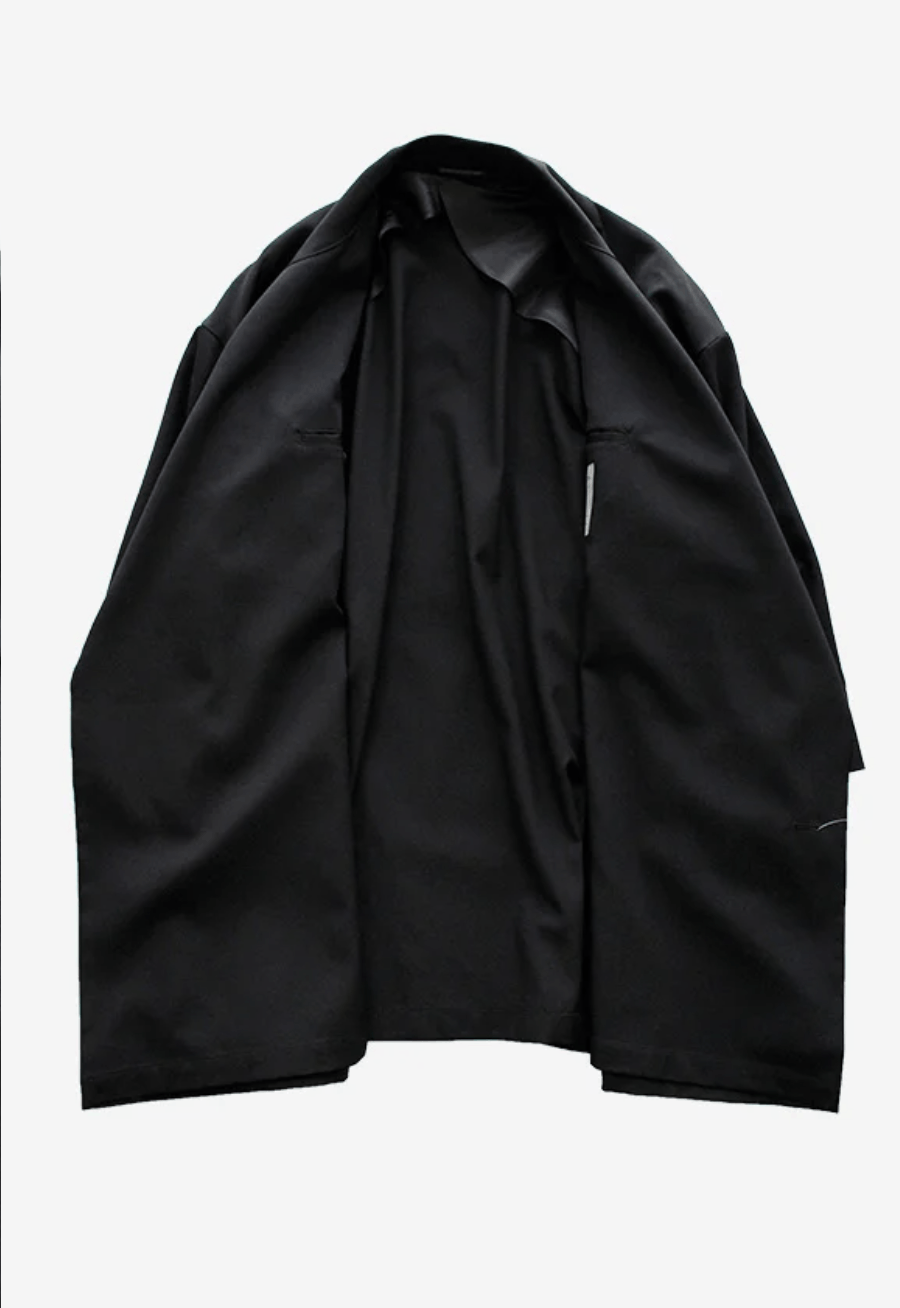 Yohji Yamamoto Yohji Yamamoto Pour Homme - WOOL GABARDINE SMOOTH COAT Size US M / EU 48-50 / 2 - 10 Thumbnail