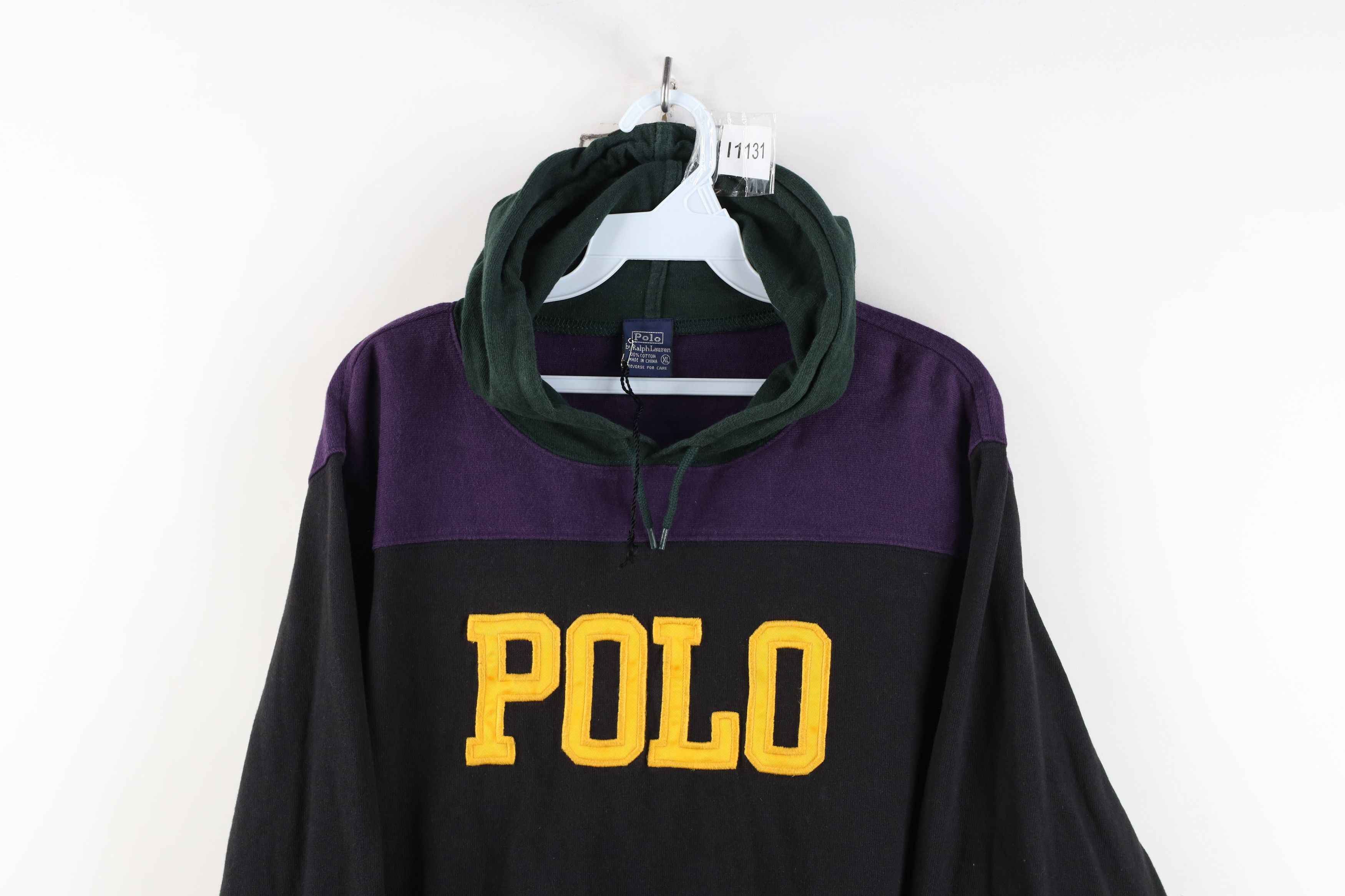 Ralph Lauren Deadstock Vintage 90s Ralph Lauren Letter Spell Out Hoodie Size XL / US 12-14 / IT 48-50 - 2 Thumbnail