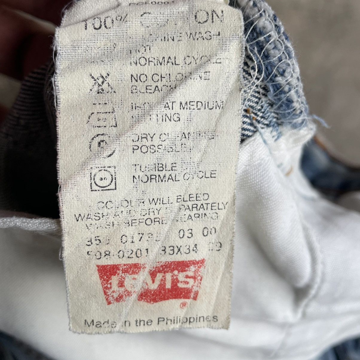 Levi's Vintage Clothing 🔥Vintage Levis 508 Custom Patchworks Ripped Distress Jeans Size US 33 - 16 Thumbnail