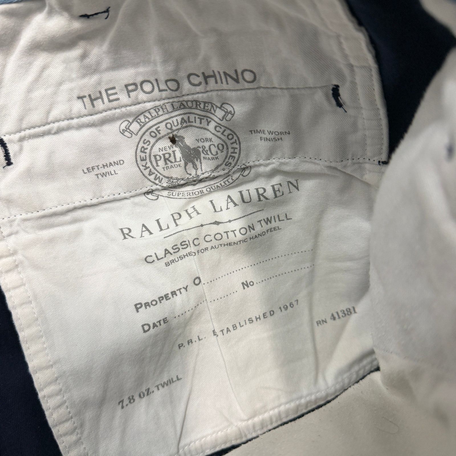 Polo Ralph Lauren Polo Ralph Lauren Classic Cotton Twill Chino Pants 36x30 Size US 36 / EU 52 - 5 Thumbnail
