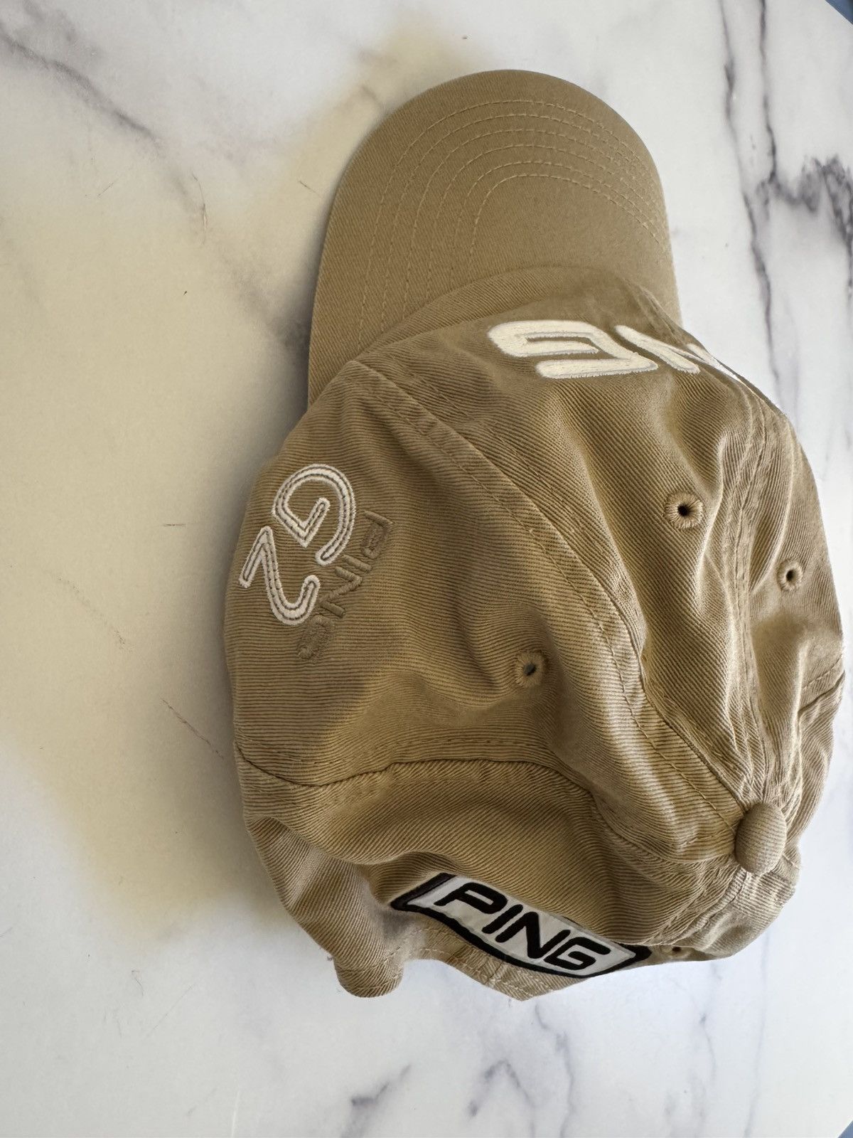 PING Ping mens hat taupe beige tan 100% cotton Size ONE SIZE - 2 Thumbnail