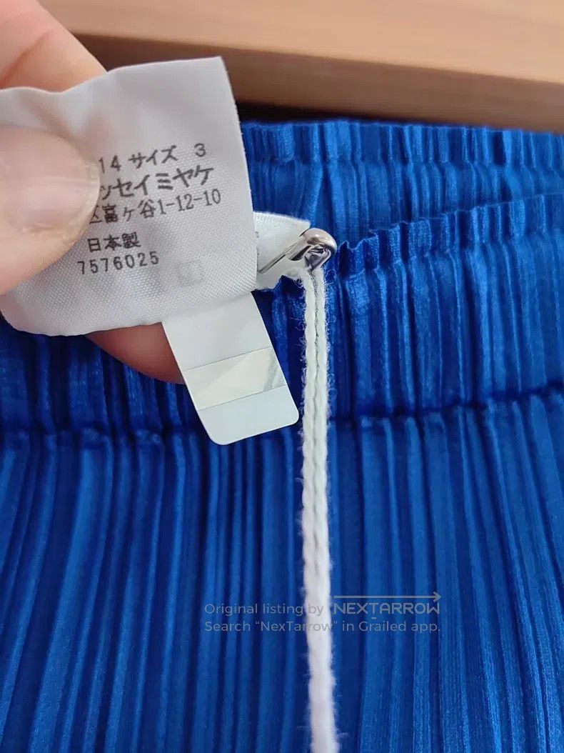 Issey Miyake Issey Miyake size:3 Royal Blue Skinny Pants Size 31" - 5 Thumbnail
