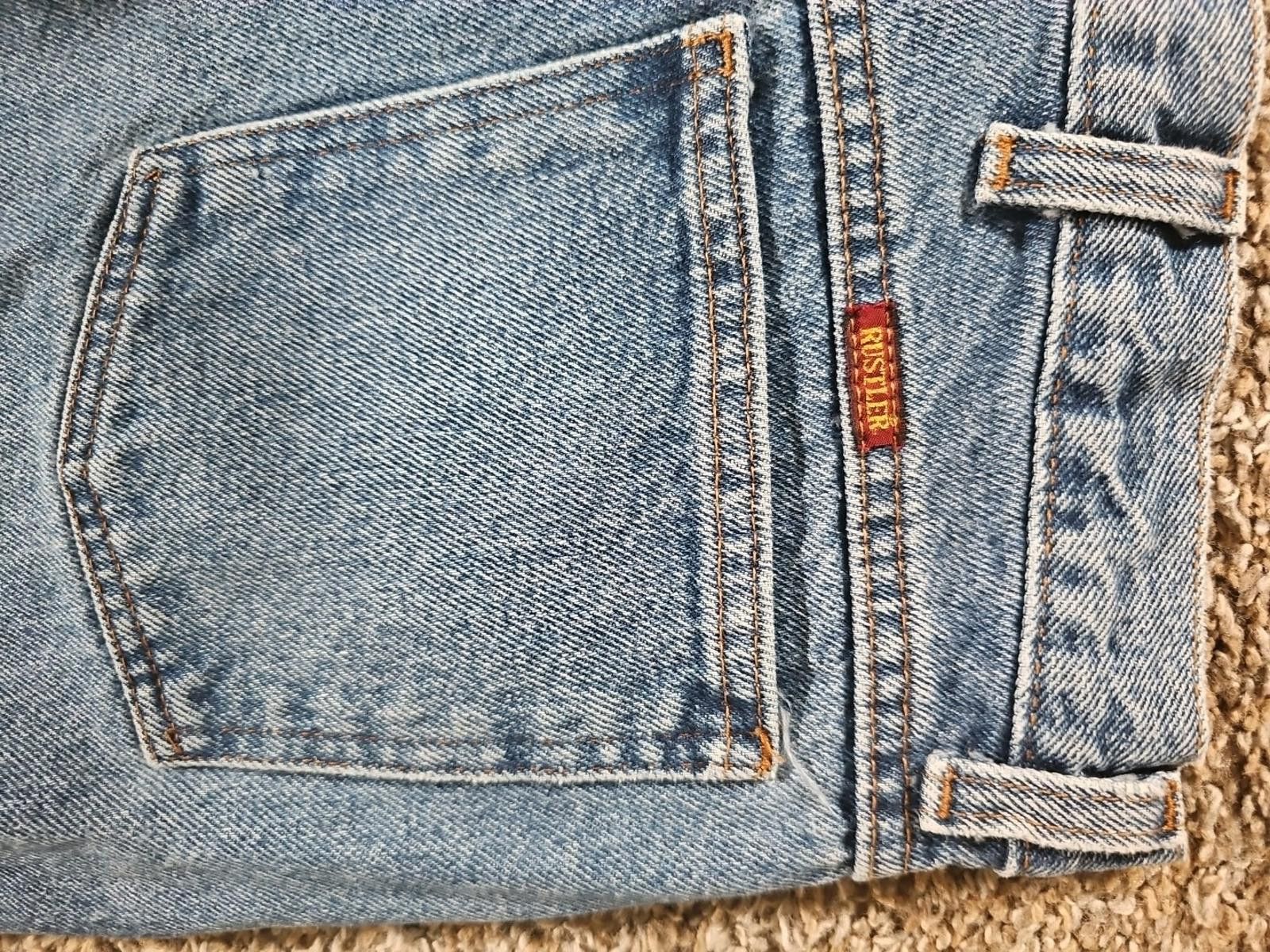 Rustler Rustler 38x30 Straight Blue Jeans Size US 38 / EU 54 - 8 Thumbnail