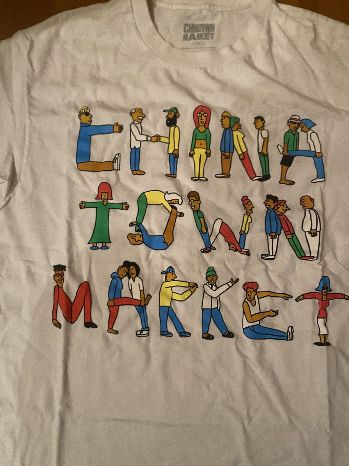 Market RARE Chinatown Market Spellout Human Tee Size US L / EU 52-54 / 3 - 3 Thumbnail