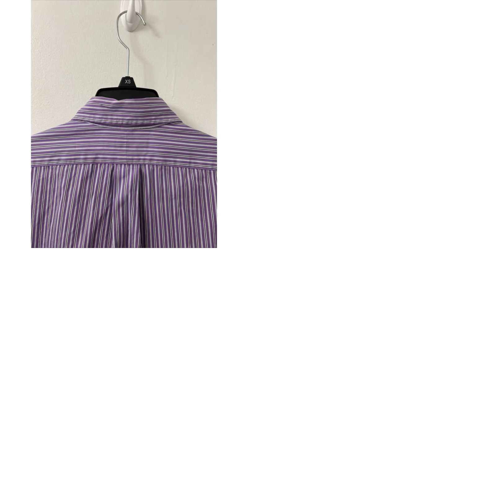 Polo Ralph Lauren VINTAGE Polo Ralph Lauren Shirt Mens 16 32/33 Purple Striped Custom Fit Button-Up L/S Mens Size US L / EU 52-54 / 3 - 9 Thumbnail