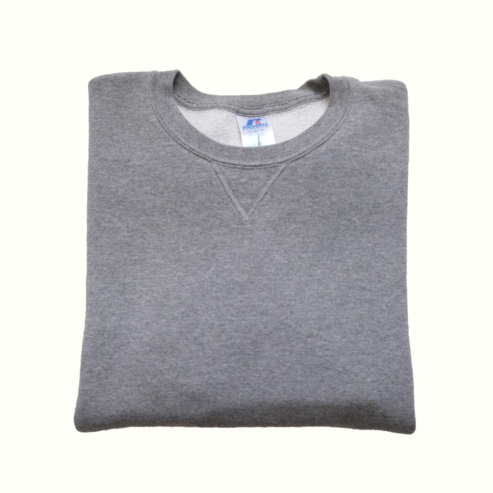 Russell Athletic VINTAGE Russell Athletic Sweatshirt Crew Neck Gray Sz L 90s Retro Blank Essential Sweatshirt Men Size US L / EU 52-54 / 3 - 2 Thumbnail