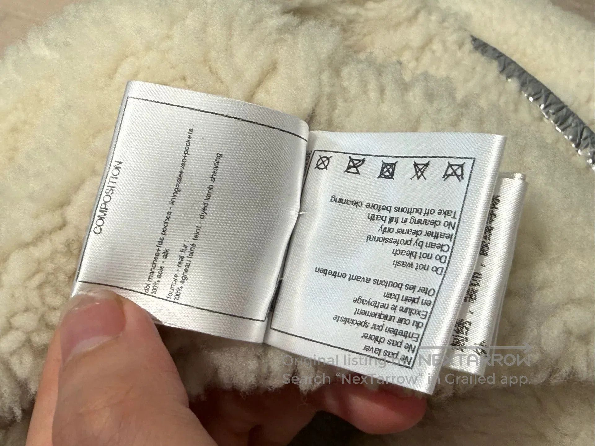 Chanel Chanel 17K Lamb Wool Coat. Size XS / US 0-2 / IT 36-38 - 4 Thumbnail