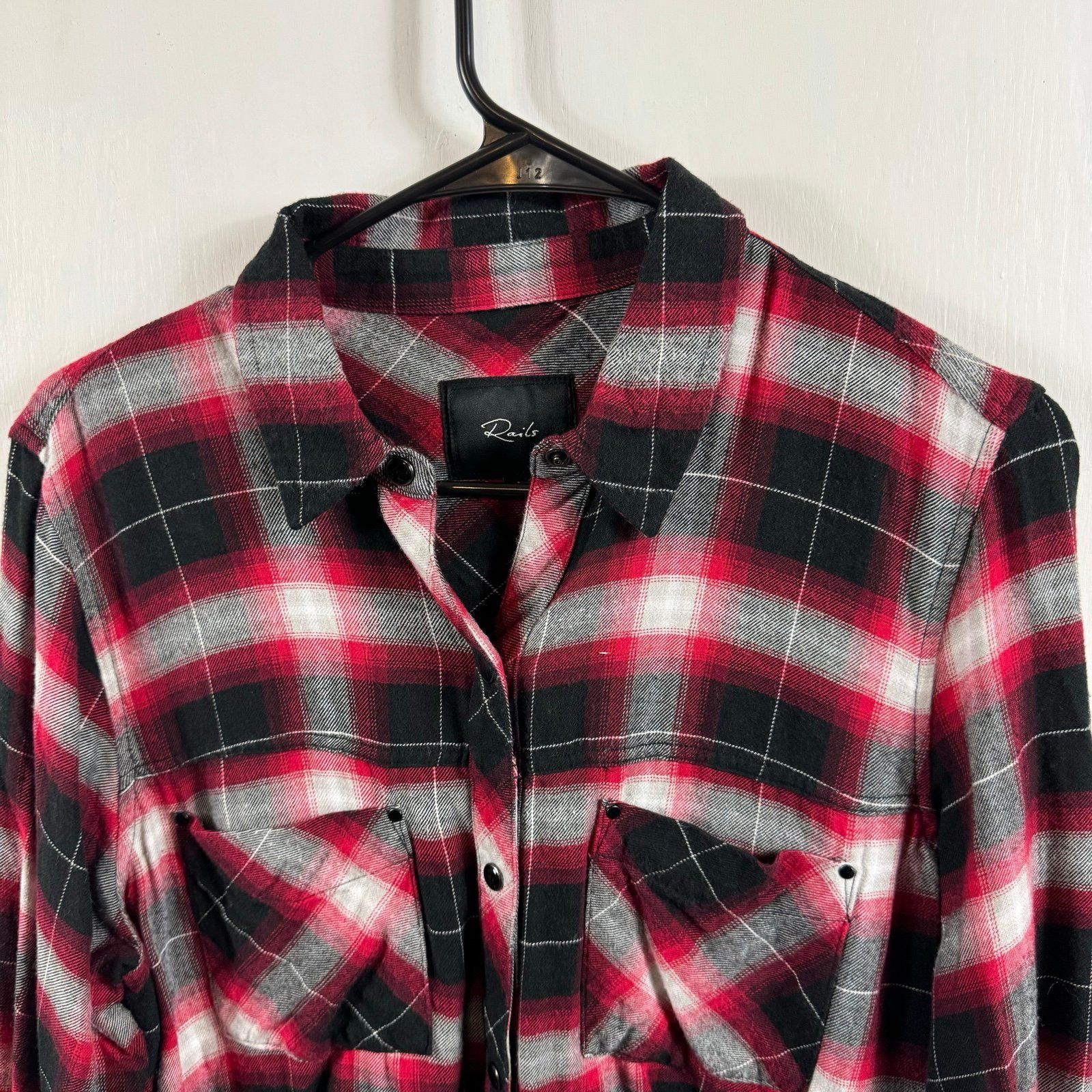 Rails Rails Leo Frayed Plaid Shirt fall casual snap up fall fraye Size S / US 4 / IT 40 - 4 Thumbnail