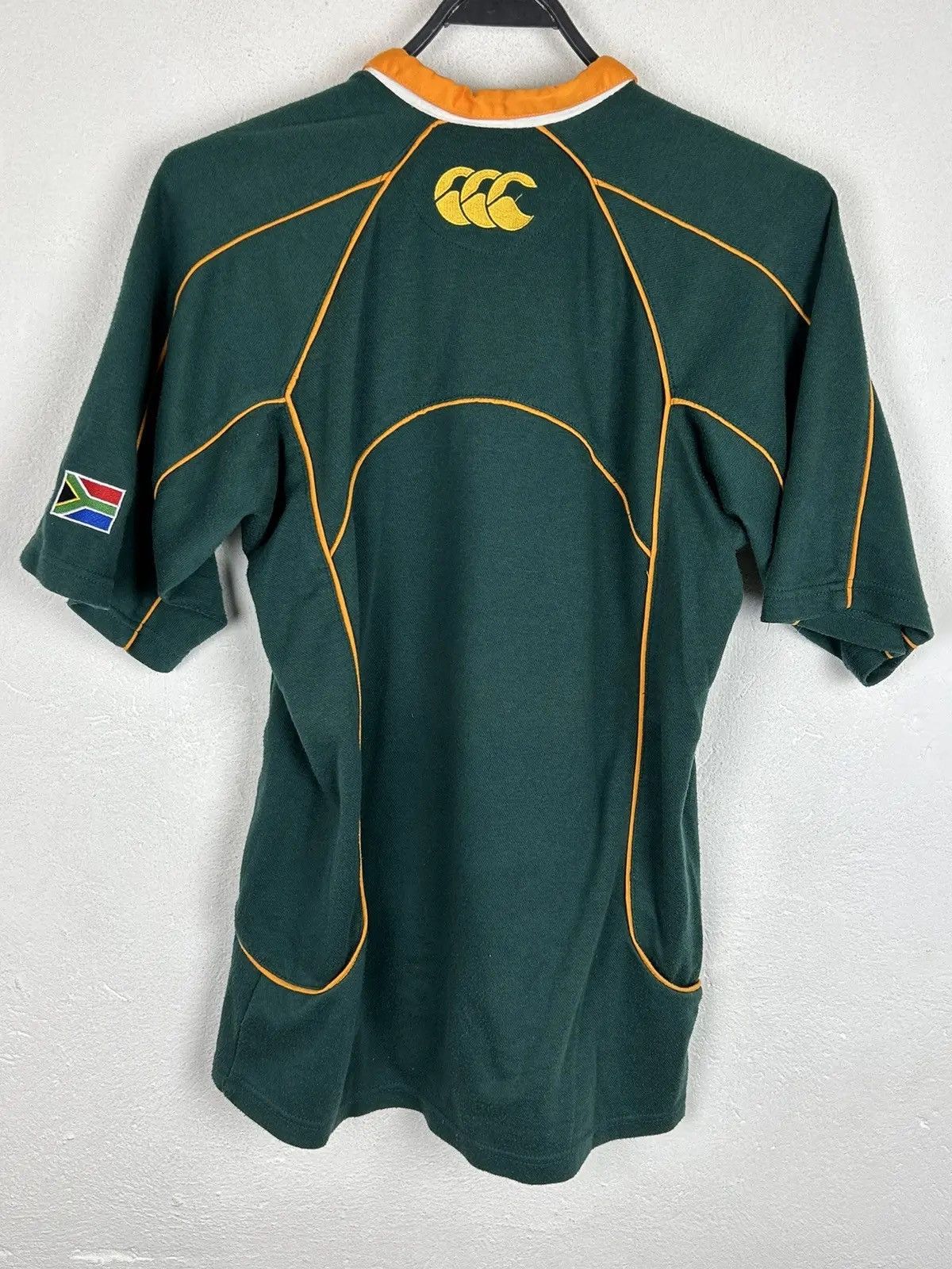 Canterbury of New Zealand 00s Vintage Canterbury x SA Rugby Polo Shirt In Green Size US S / EU 44-46 / 1 - 6 Thumbnail