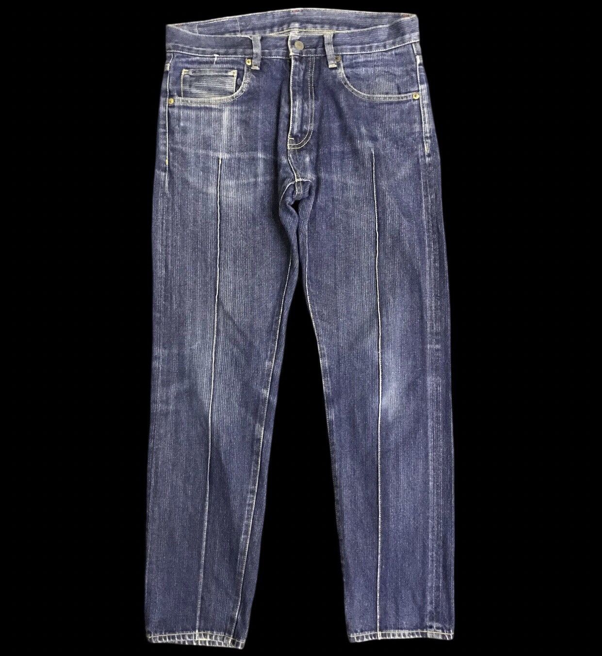 Designer × Japanese Brand D131 ZUBON TOKYO Rare Fabric Design Tapered Jeans Size US 32 / EU 48 - 1 Thumbnail