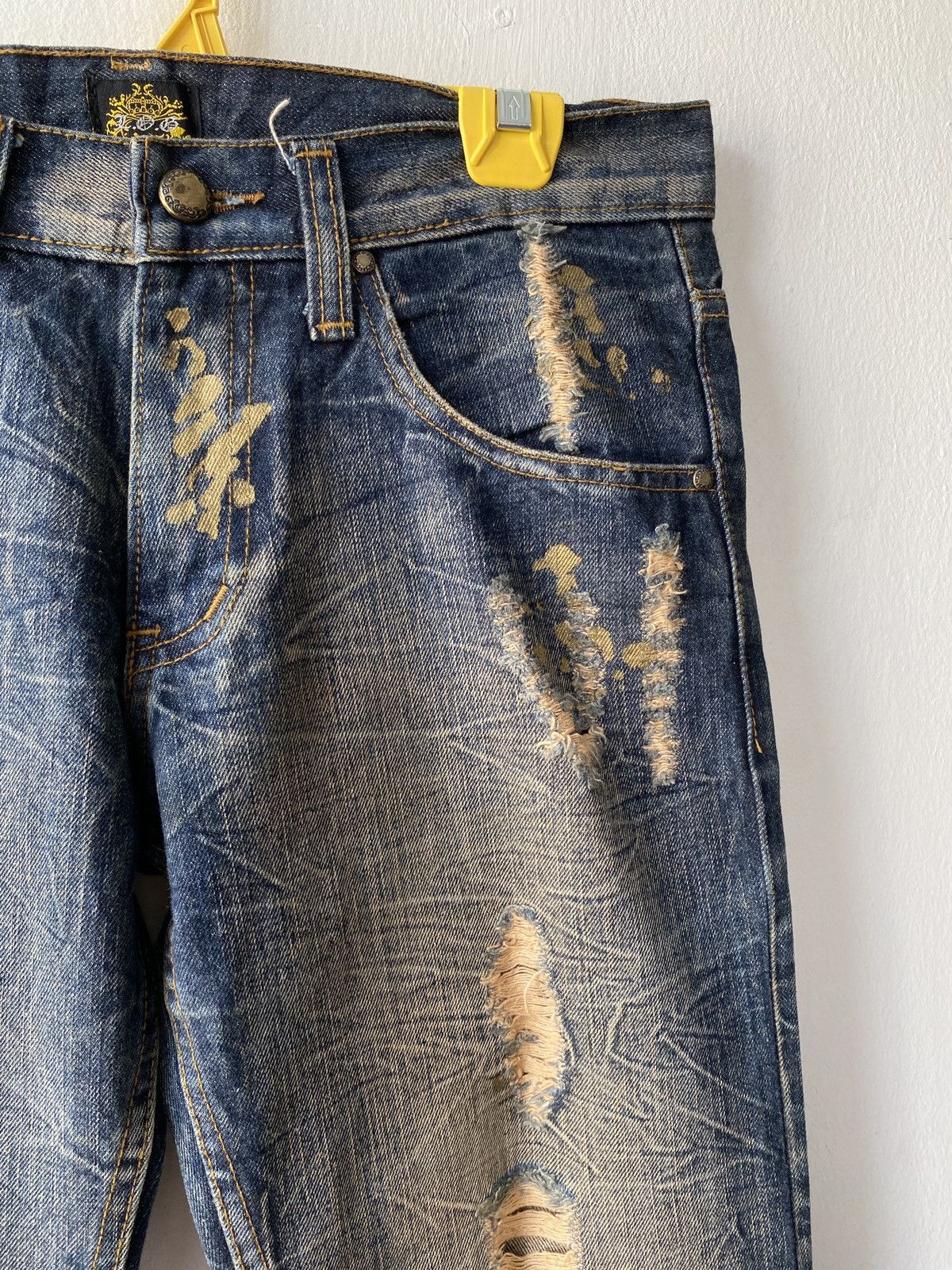 Japanese Brand Japanese Brand Legend Of Glamour Distressed Denim Size US 32 / EU 48 - 9 Thumbnail
