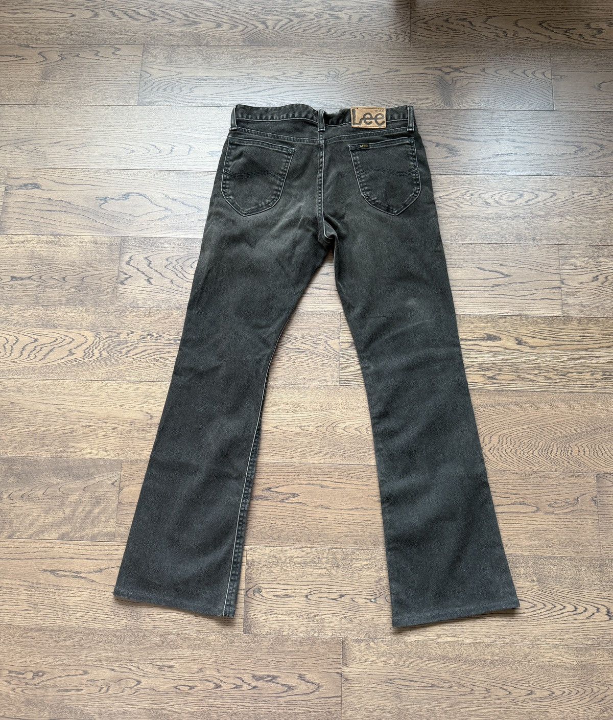 Lee Lee Japan Made Men Vintage Treatment Black Bell Bottom Jeans Size US 31 - 7 Thumbnail