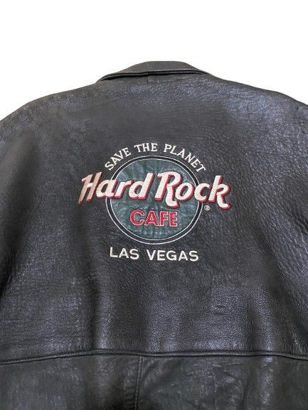 Hard Rock Cafe × Vintage Vintage Hard Rock Las Vegas Leather Jacket Size US L / EU 52-54 / 3 - 2 Thumbnail